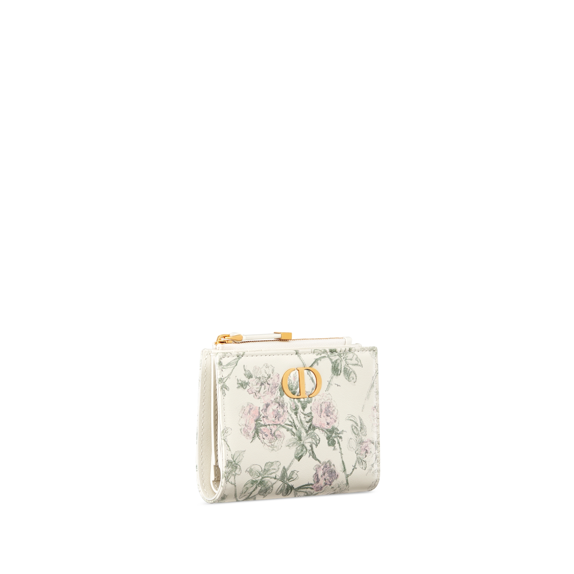 【日本限定】Dior Caro Dahlia ウォレット Rosier de Dior カーフスキン E03