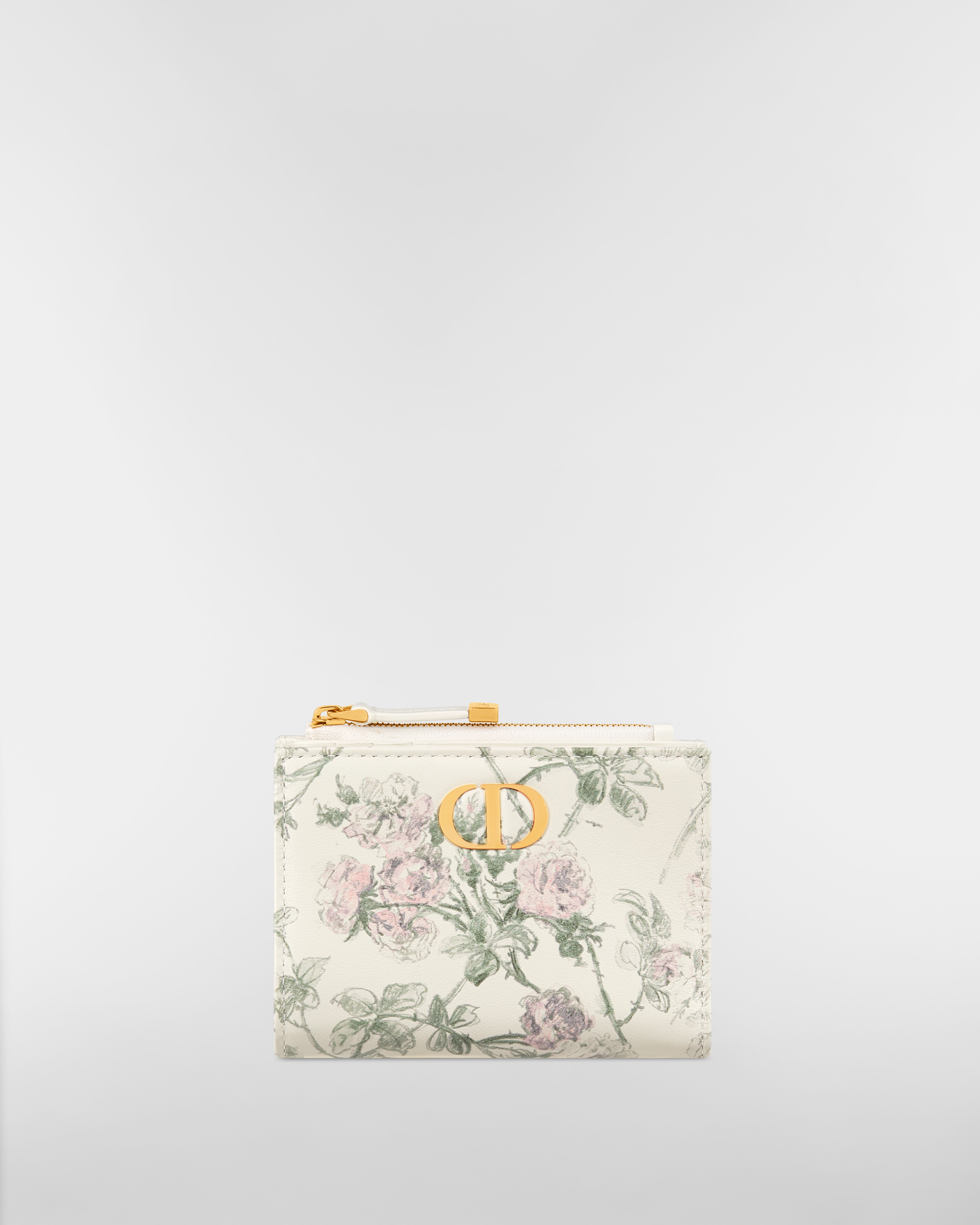 【日本限定】Dior Caro Dahlia ウォレット Rosier de Dior カーフスキン E01