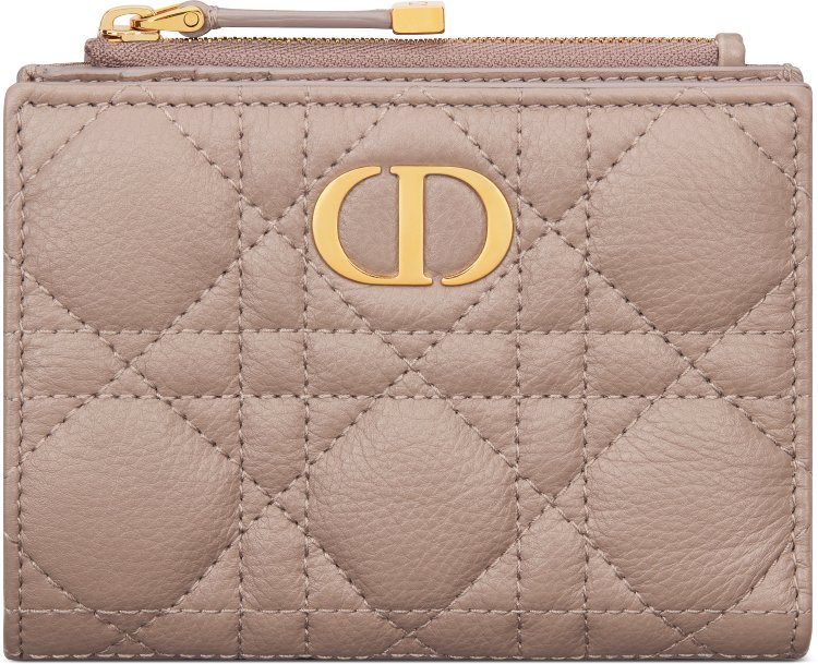 Dior Caro Dahlia Wallet Front view