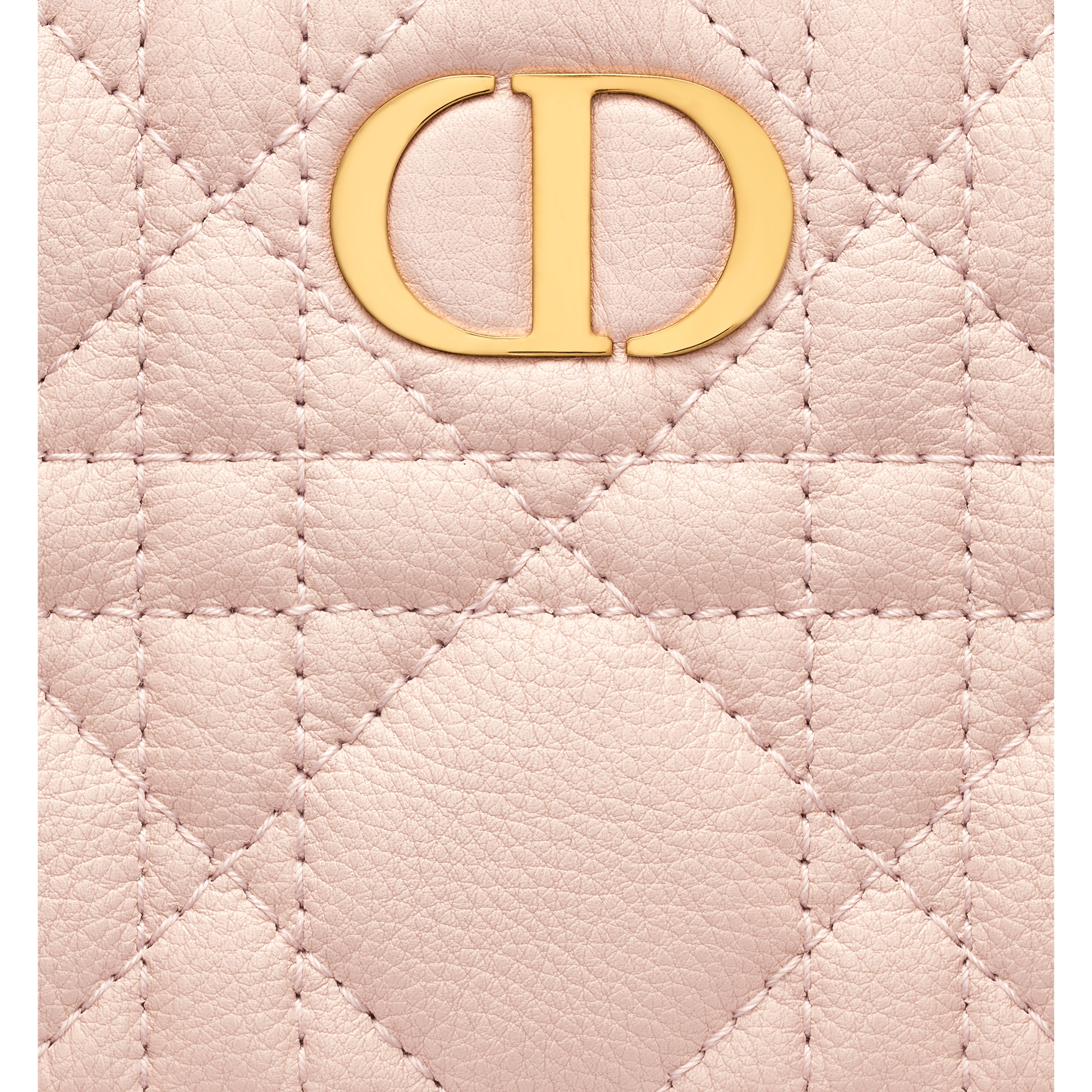 Dior Caro Dahlia Wallet Powder Pink Supple Cannage Calfskin E09