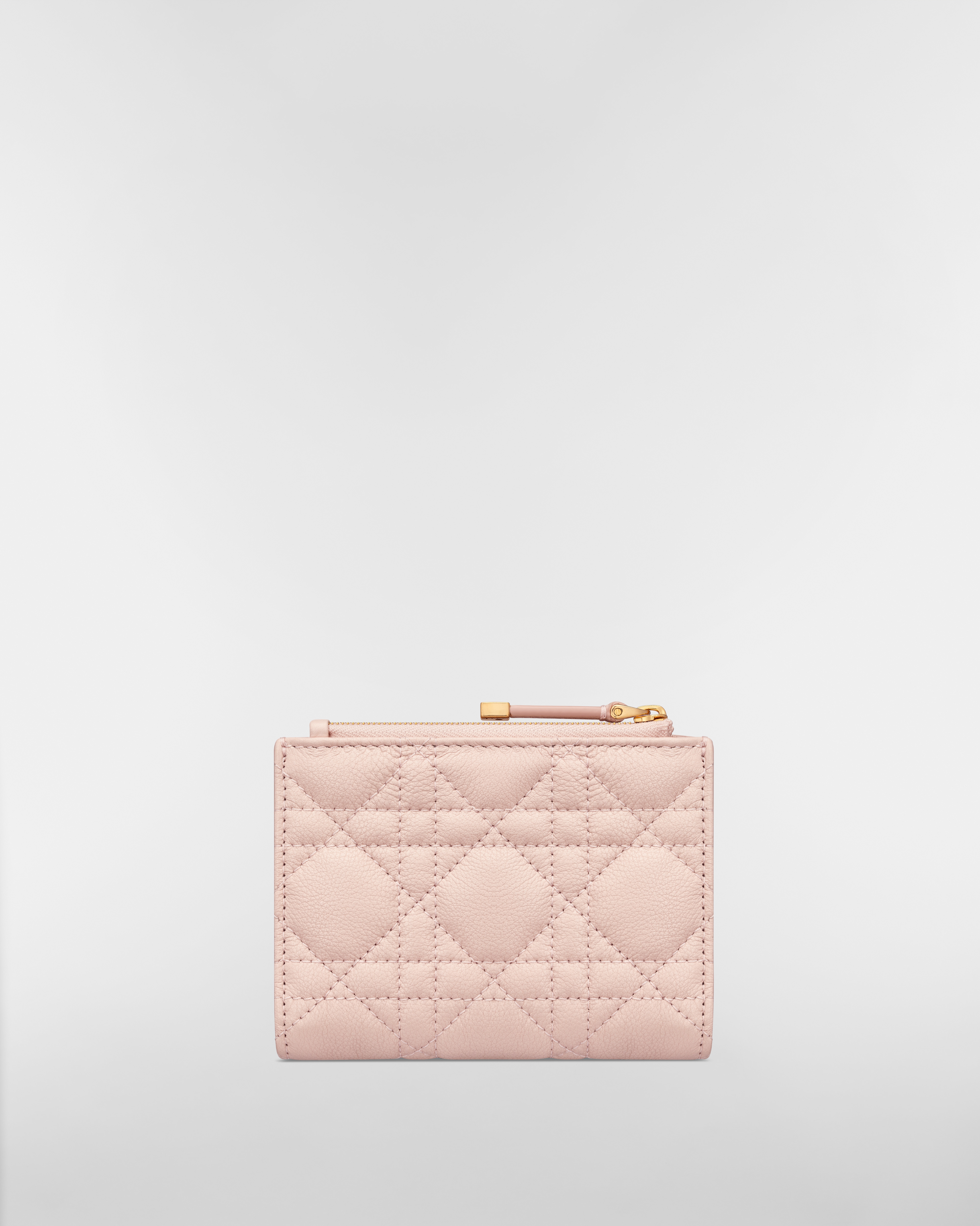 Dior Caro Dahlia Wallet Powder Pink Supple Cannage Calfskin E08