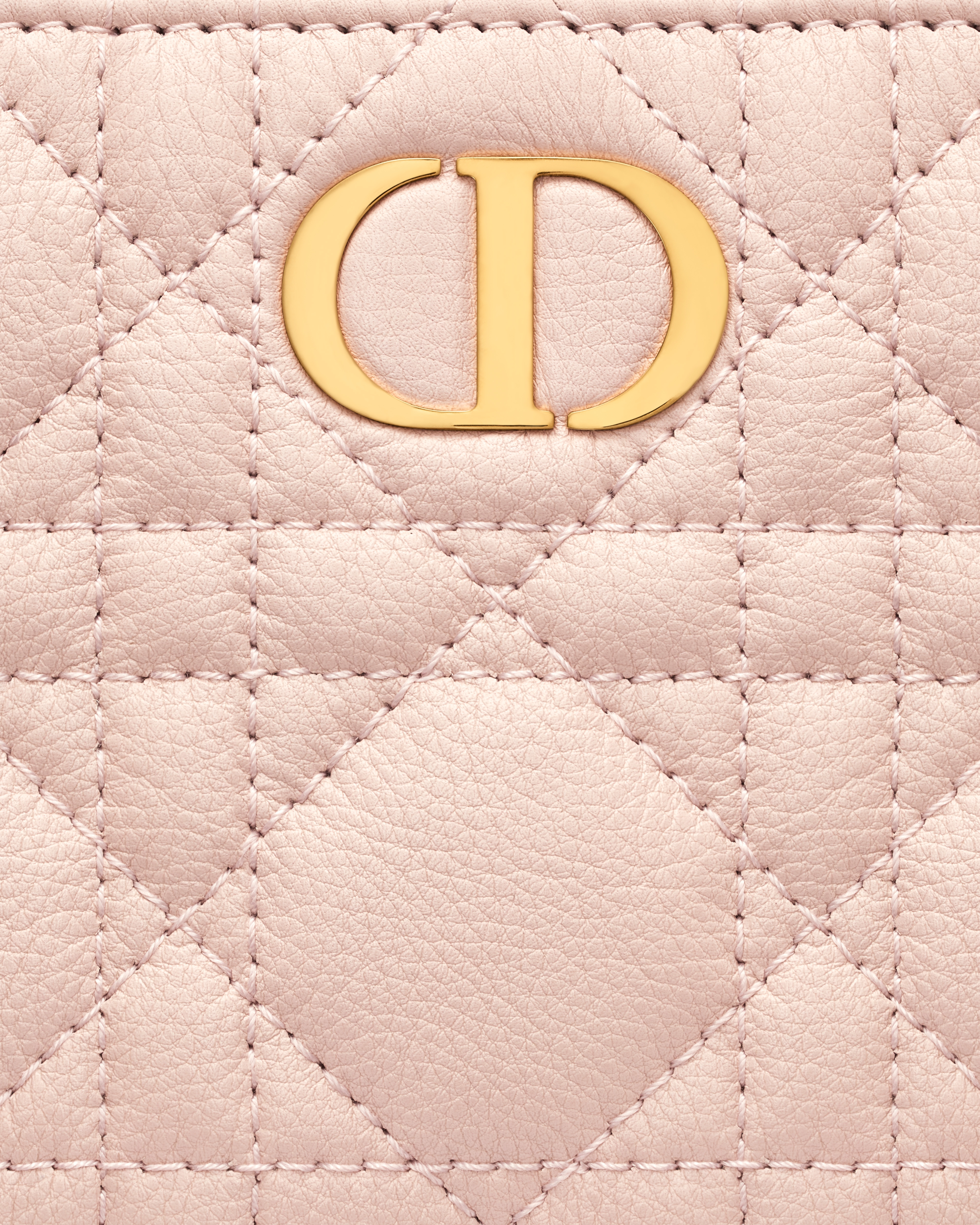 Dior Caro Dahlia Wallet Powder Pink Supple Cannage Calfskin E09
