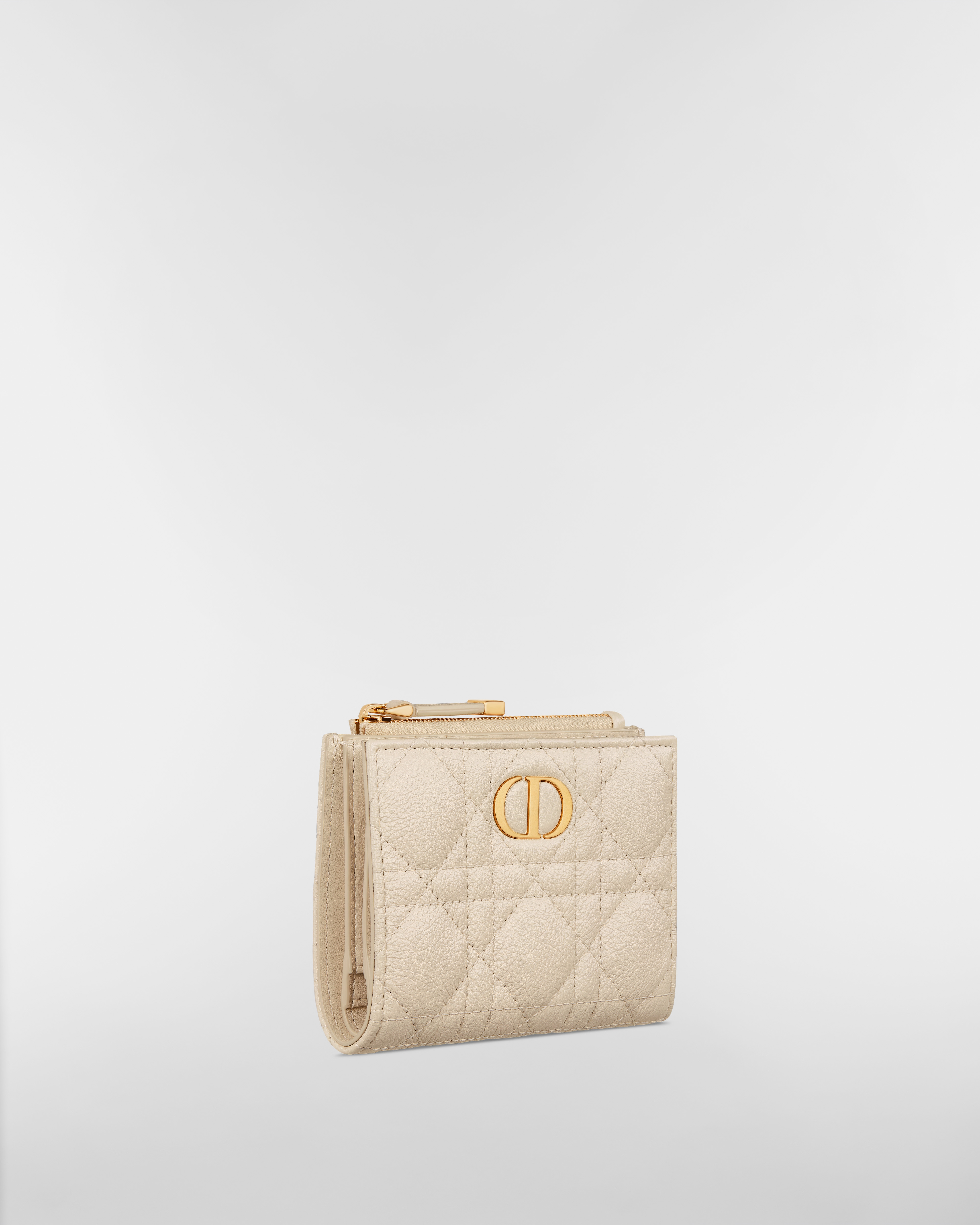 Dior Caro Dahlia ウォレット カナージュ カーフスキン E03