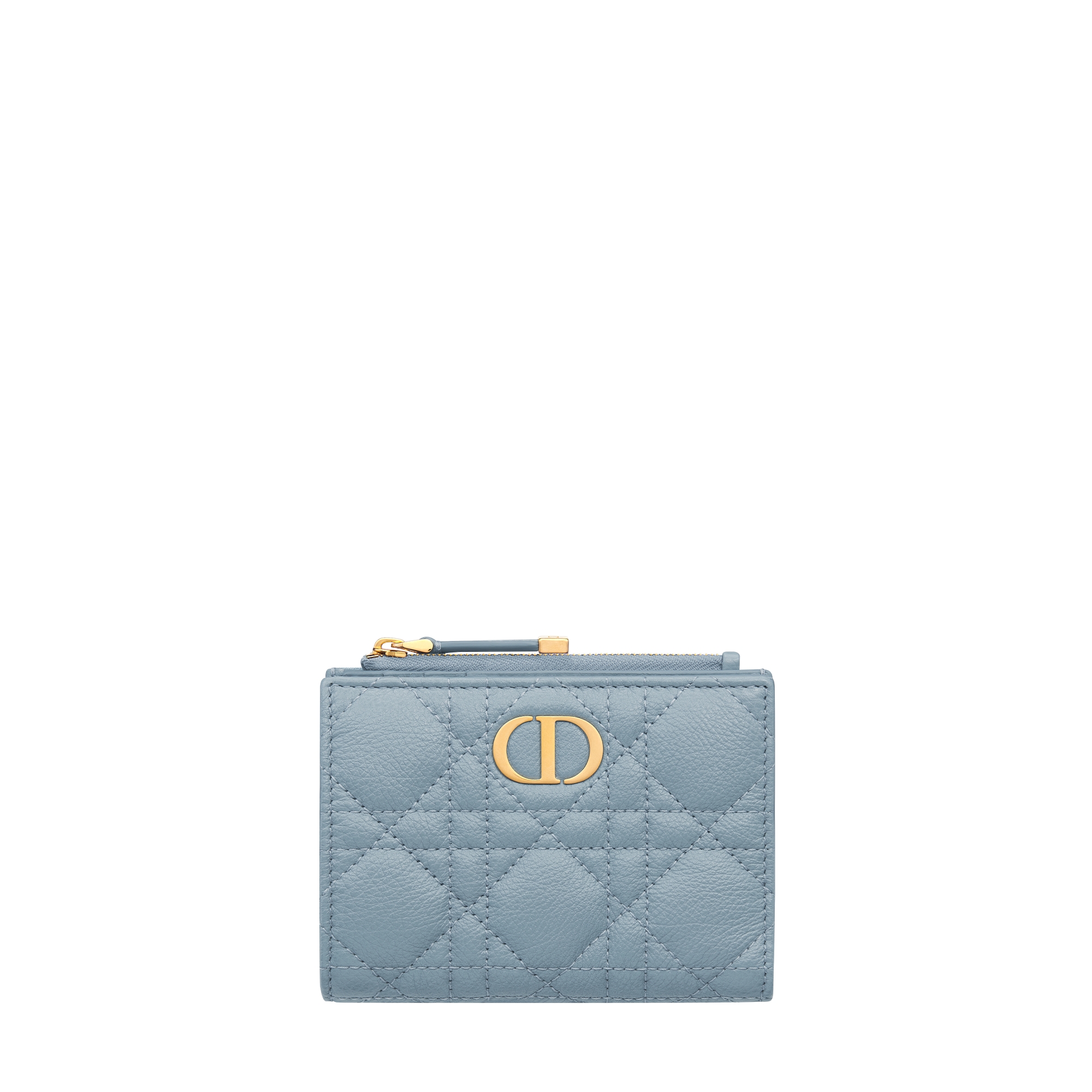  Weiches Cannage Kalbsleder in Wolkenblau