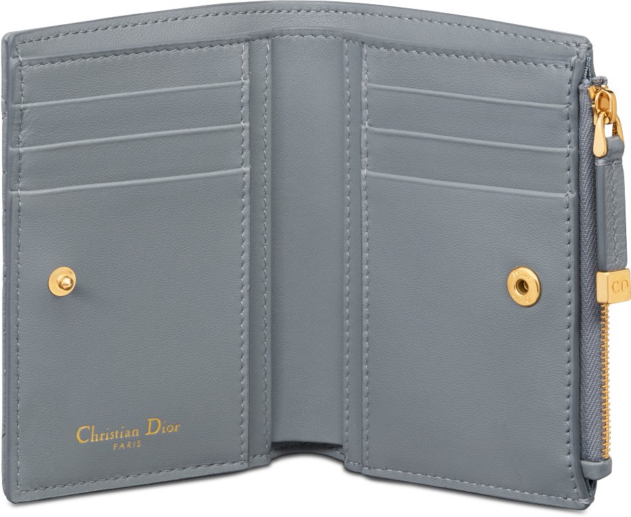 DIOR | Dior Caro Hibiscus ウォレット カナージュ カーフスキン