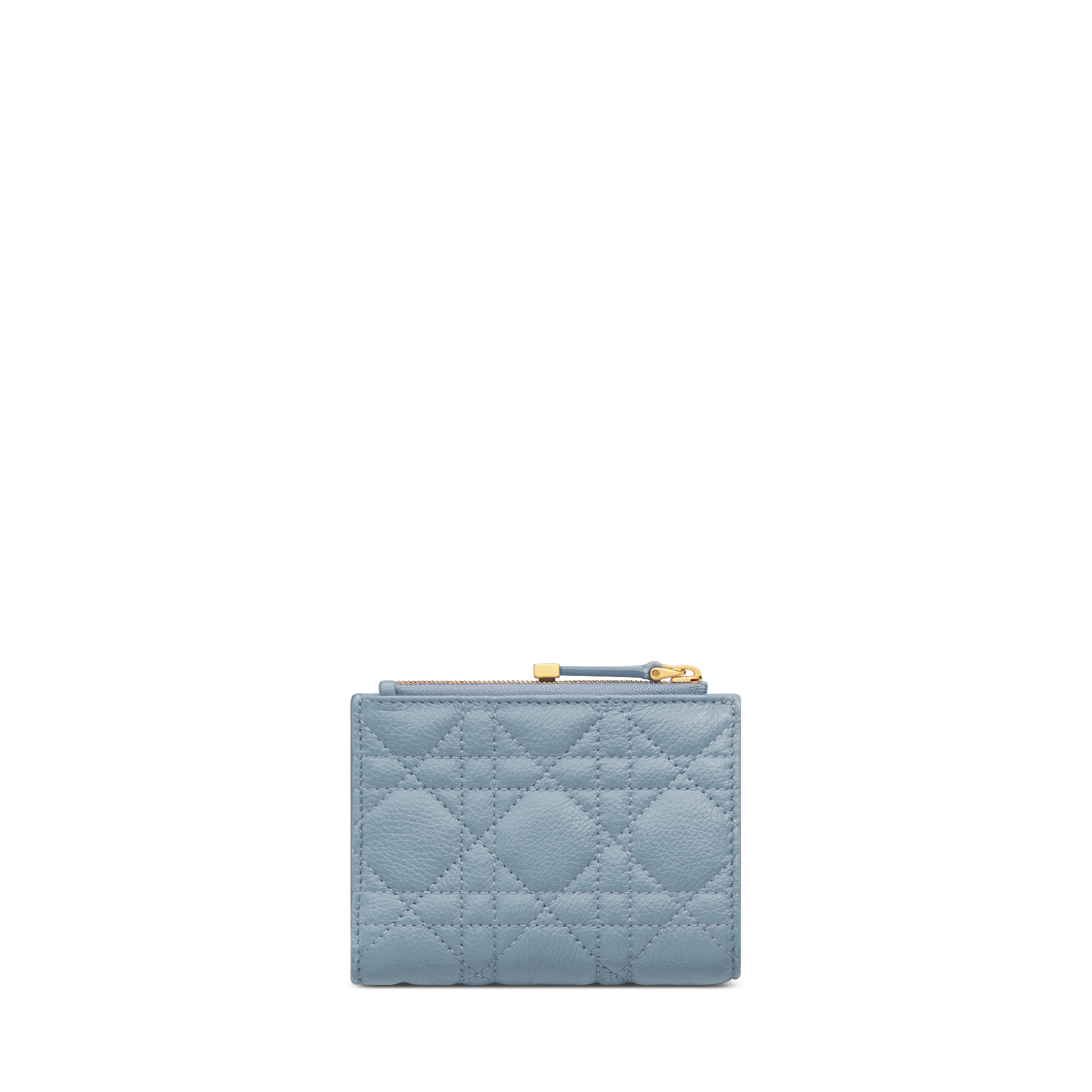 Dior Caro Dahlia 지갑 클라우드 블루 서플 까나쥬 송아지 가죽 E08