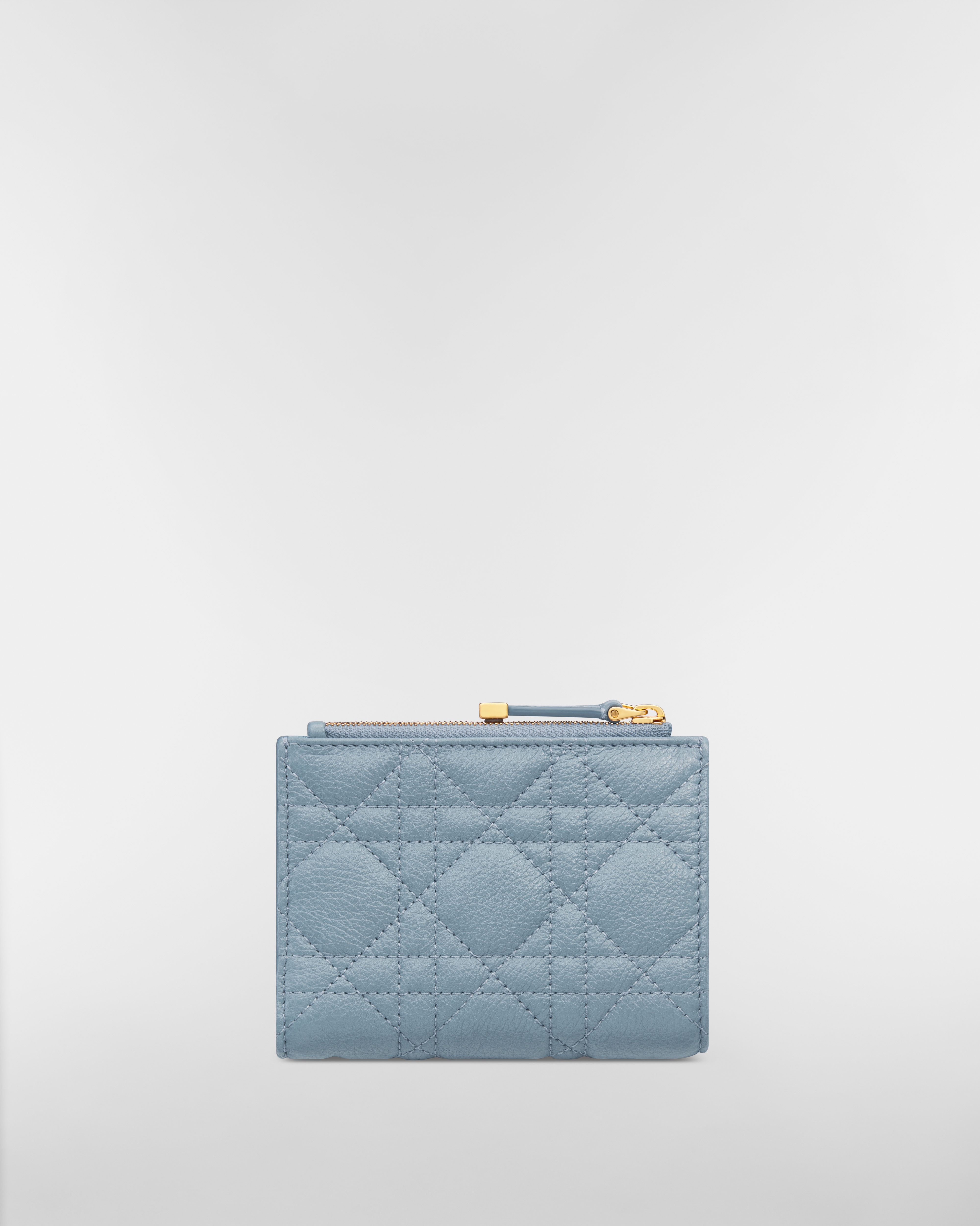 Dior Caro Dahlia 지갑 클라우드 블루 서플 까나쥬 송아지 가죽 E08