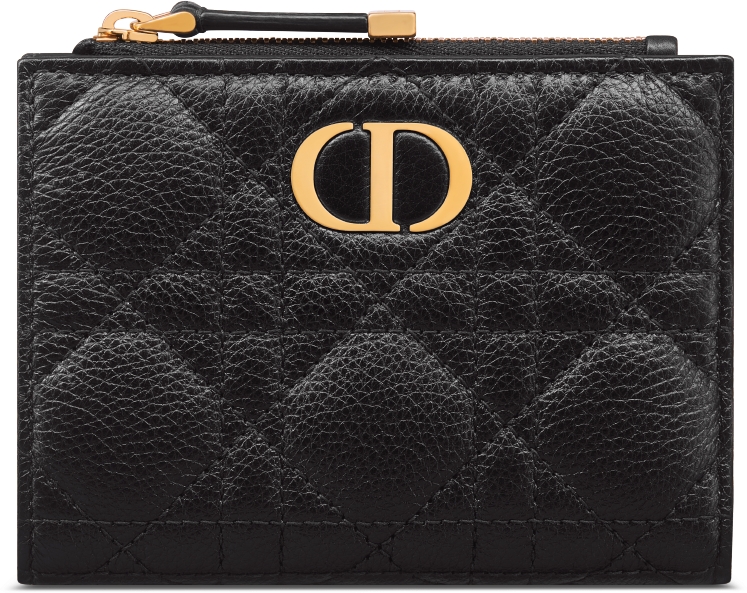 Dior Caro Dahlia Wallet Dusty Ivory Supple Cannage Calfskin DIOR