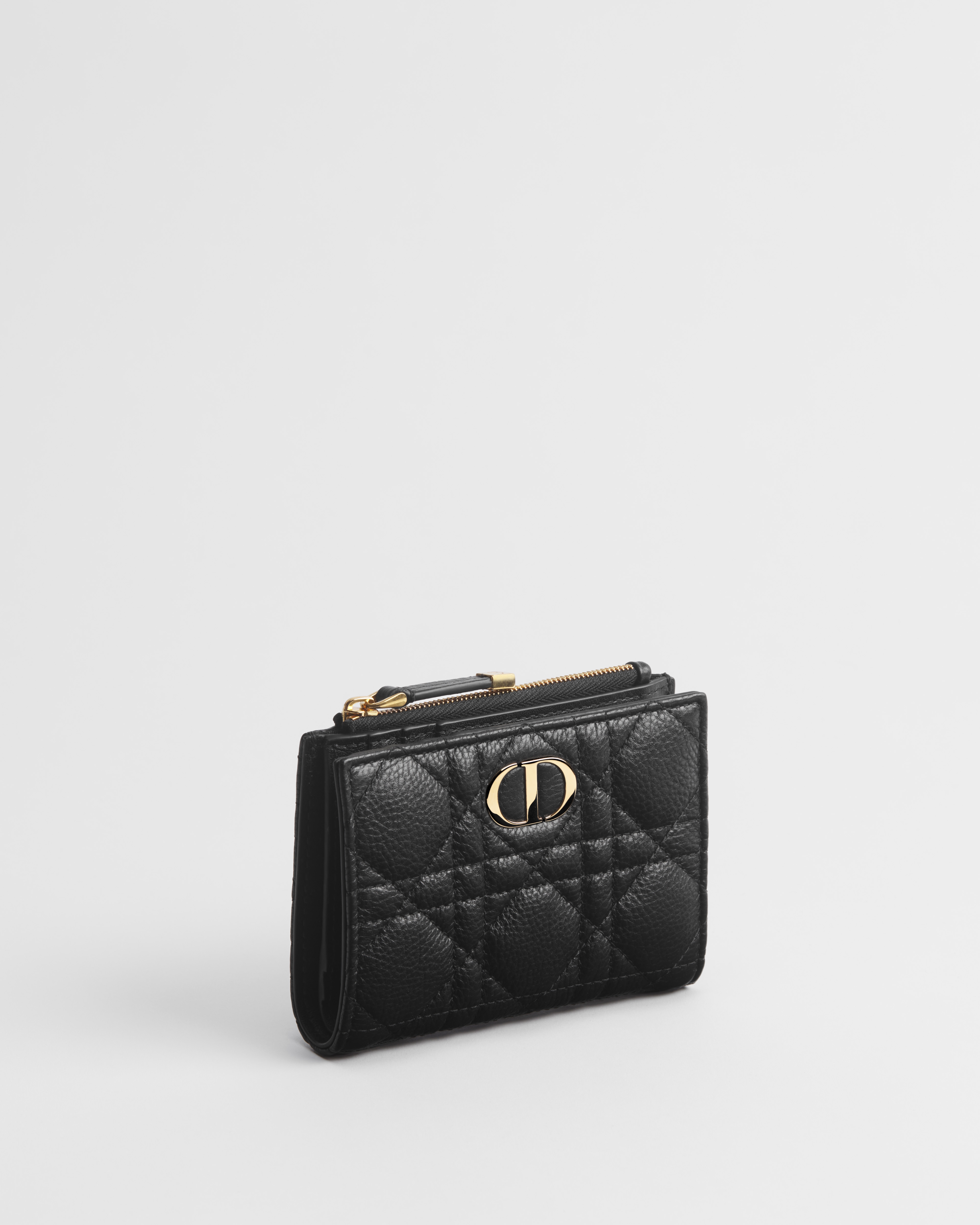 Dior Caro Dahlia ウォレット カナージュ カーフスキン E03