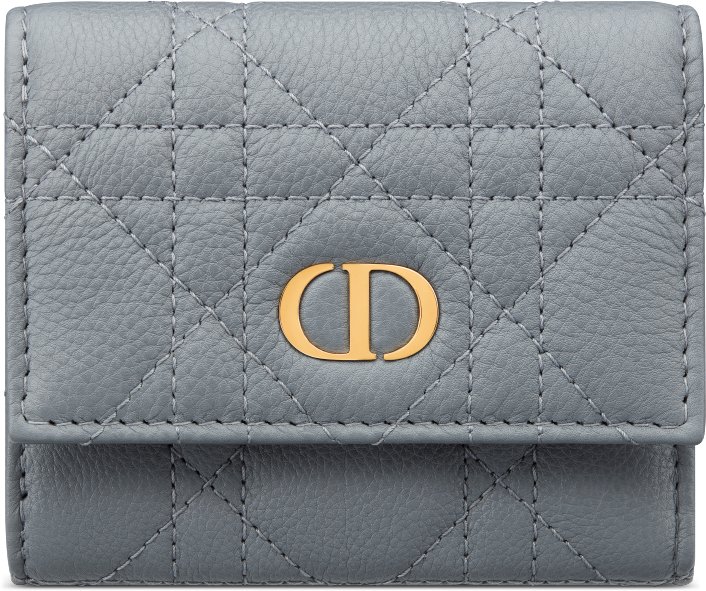 กระเป๋าสตางค์ Dior Caro Hibiscus มุมมองด้านหน้า