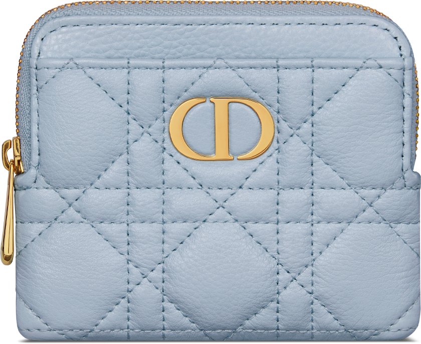 DIOR | Dior Caro Lavender ウォレット カナージュ カーフスキン