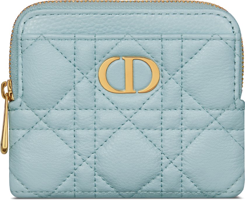 DIOR | Dior Caro Lavender ウォレット カナージュ カーフスキン 