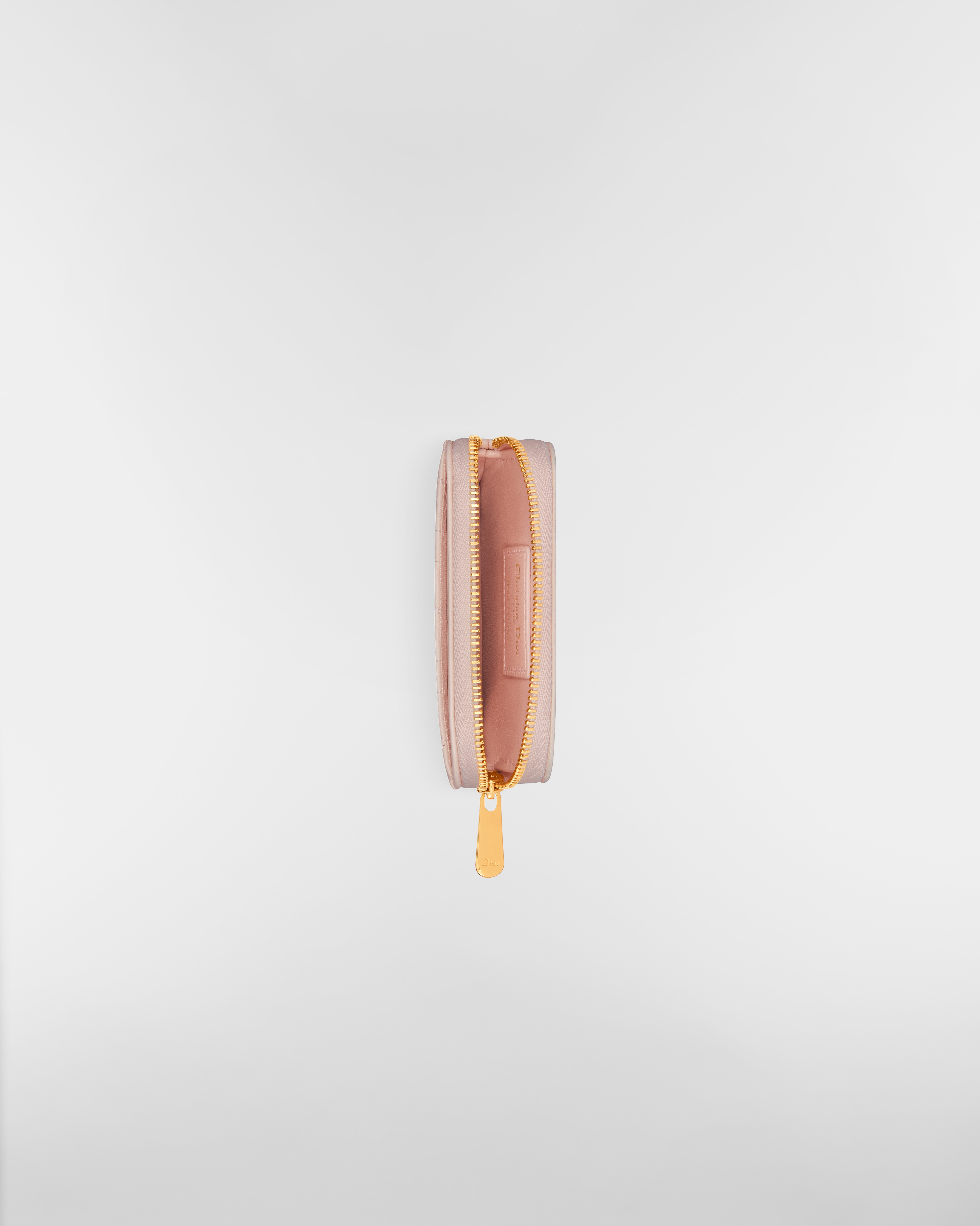 Dior Caro Lavender 지갑 파우더 핑크 서플 까나쥬 송아지 가죽 E06