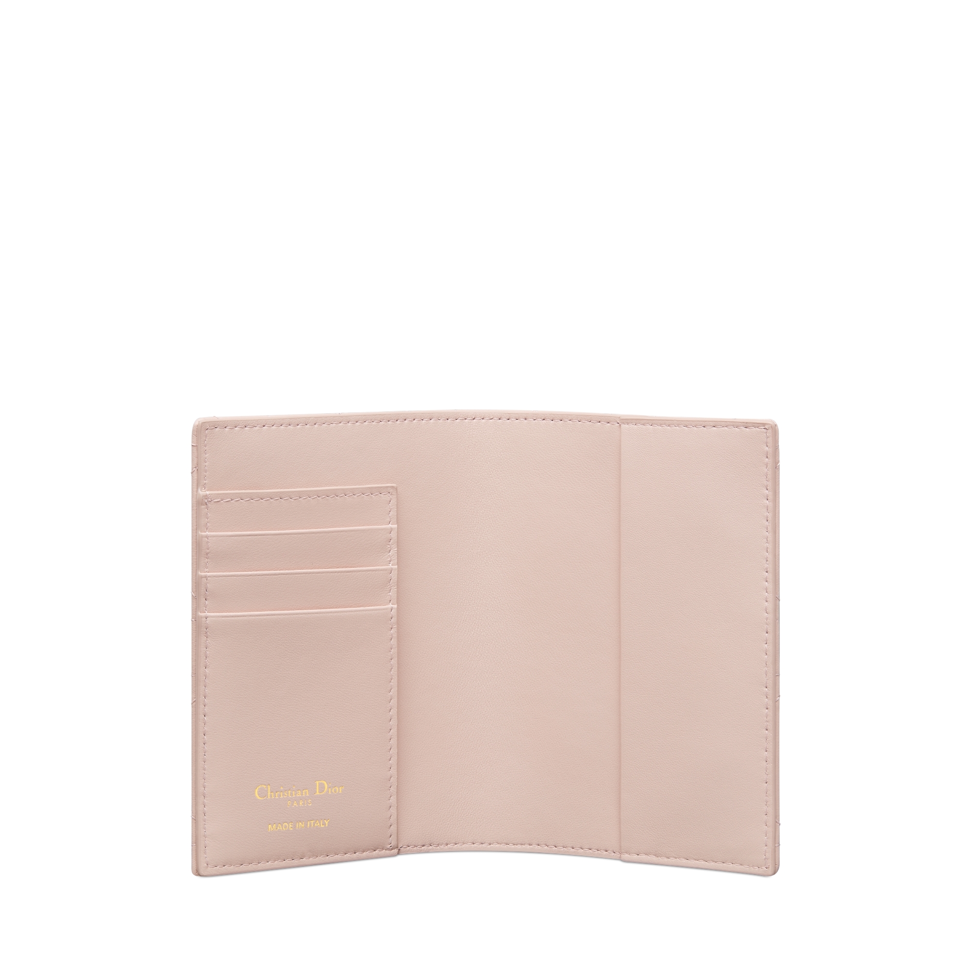 Miss Caro Passport Holder Powder Pink Macrocannage Lambskin E07