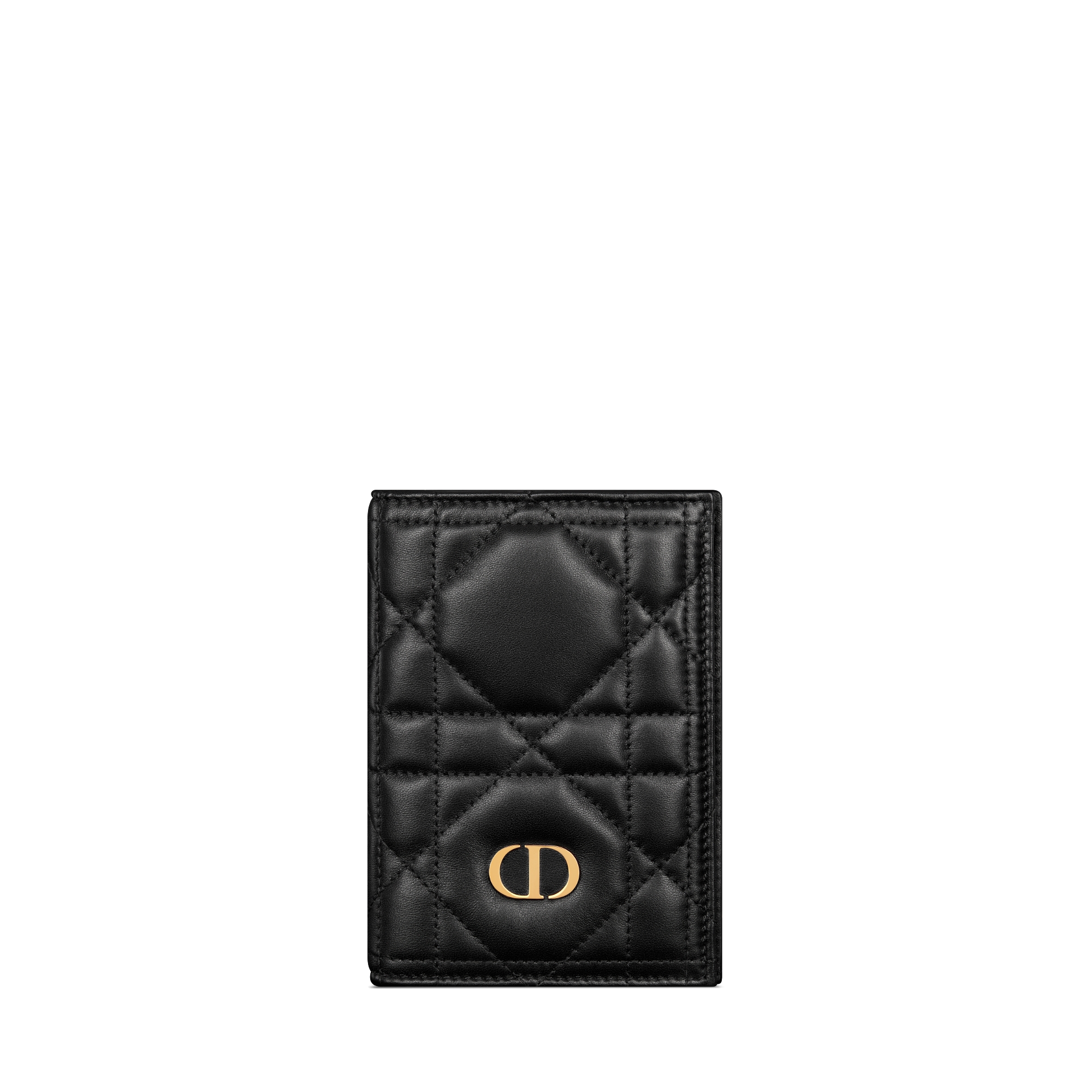 Miss Caro Passport Holder Black Macrocannage Lambskin E01