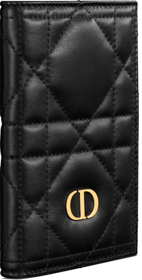 Miss Caro Passport Holder Black Macrocannage Lambskin DIOR