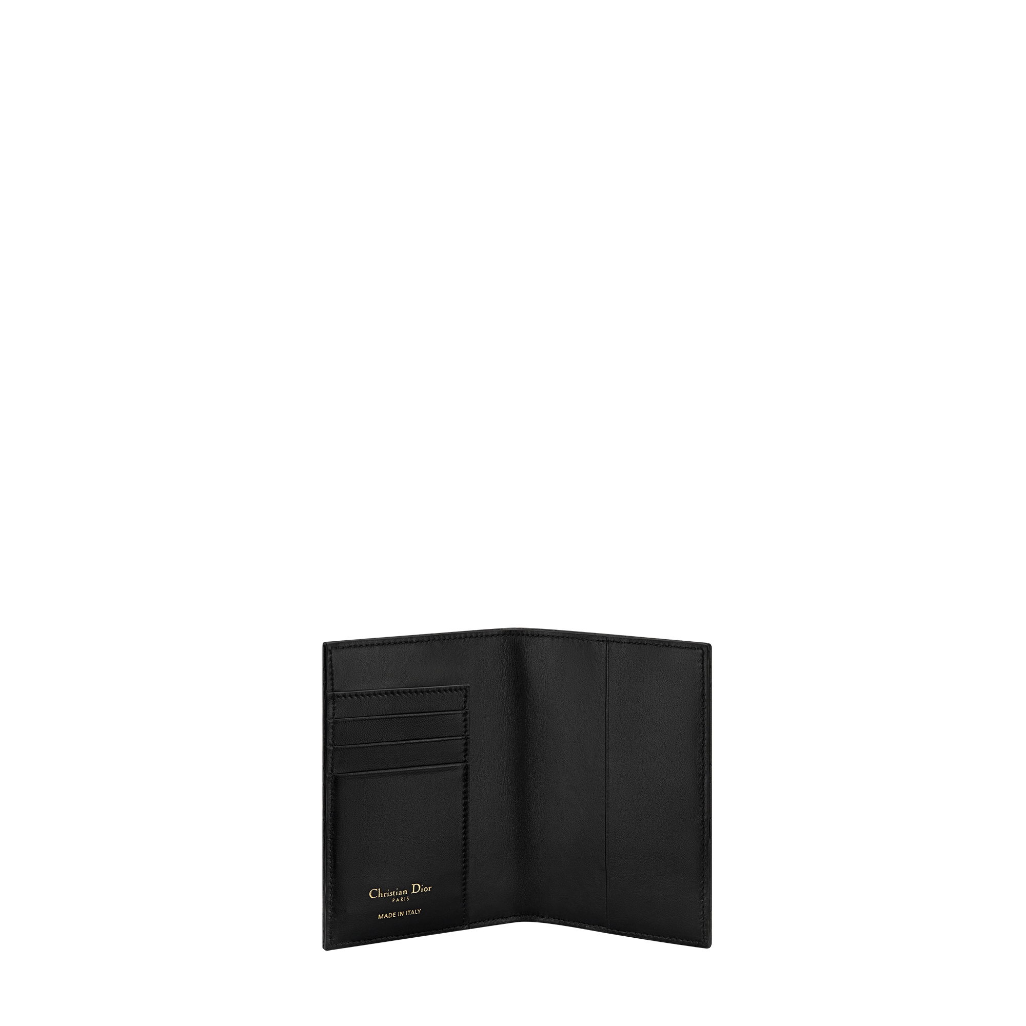 Miss Caro Passport Holder Black Macrocannage Lambskin E07