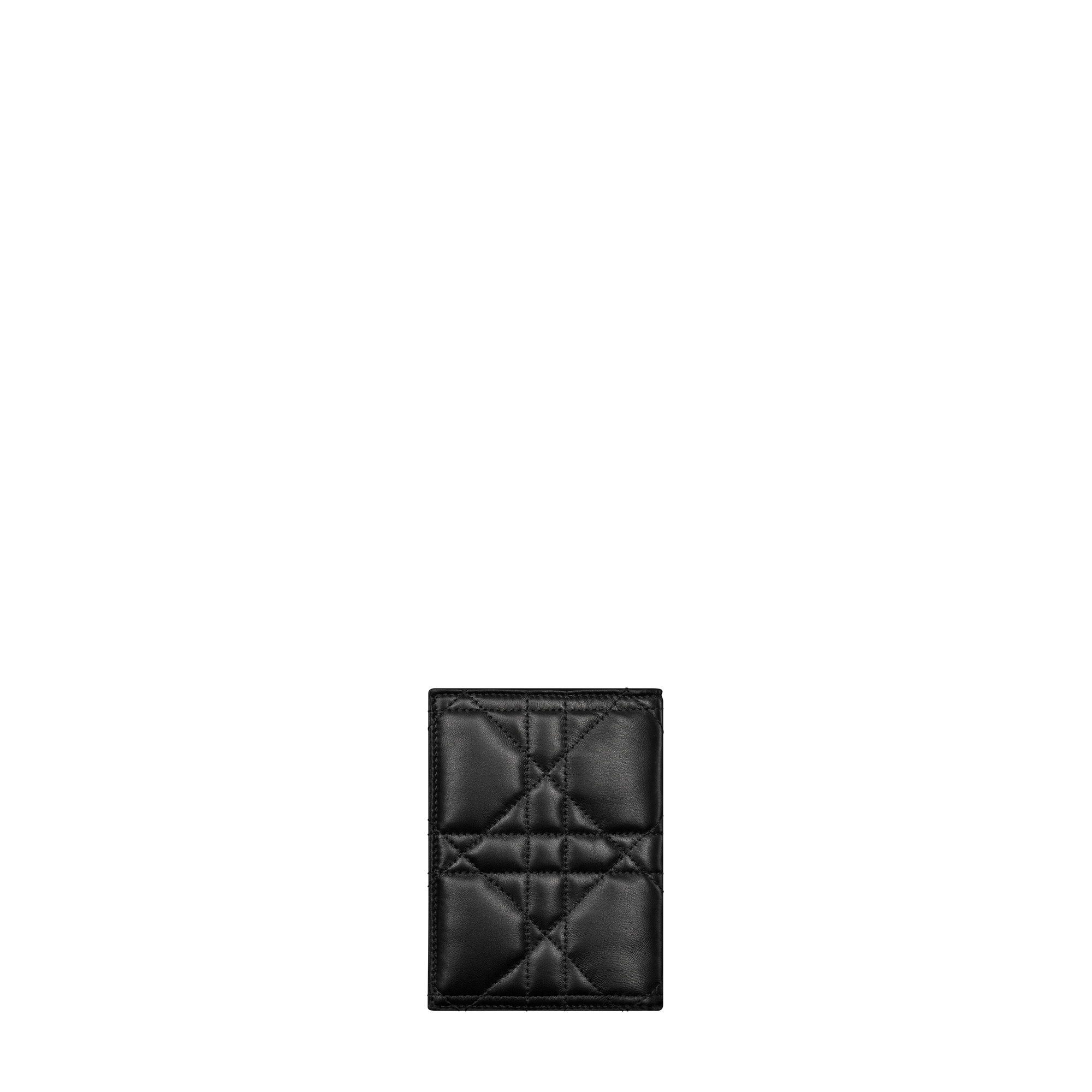 Miss Caro Passport Holder Black Macrocannage Lambskin E08