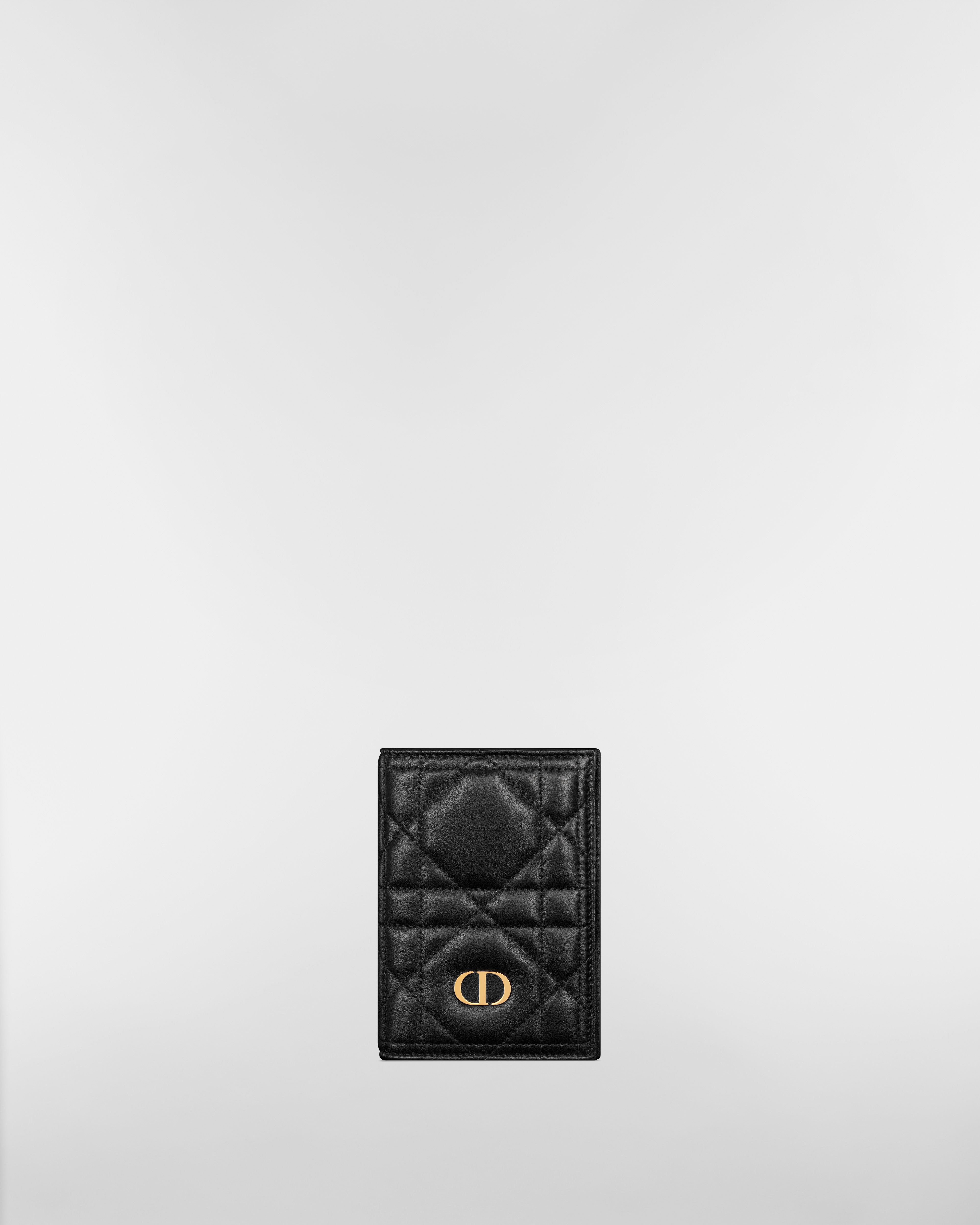 Miss Caro Passport Holder Black Macrocannage Lambskin E01