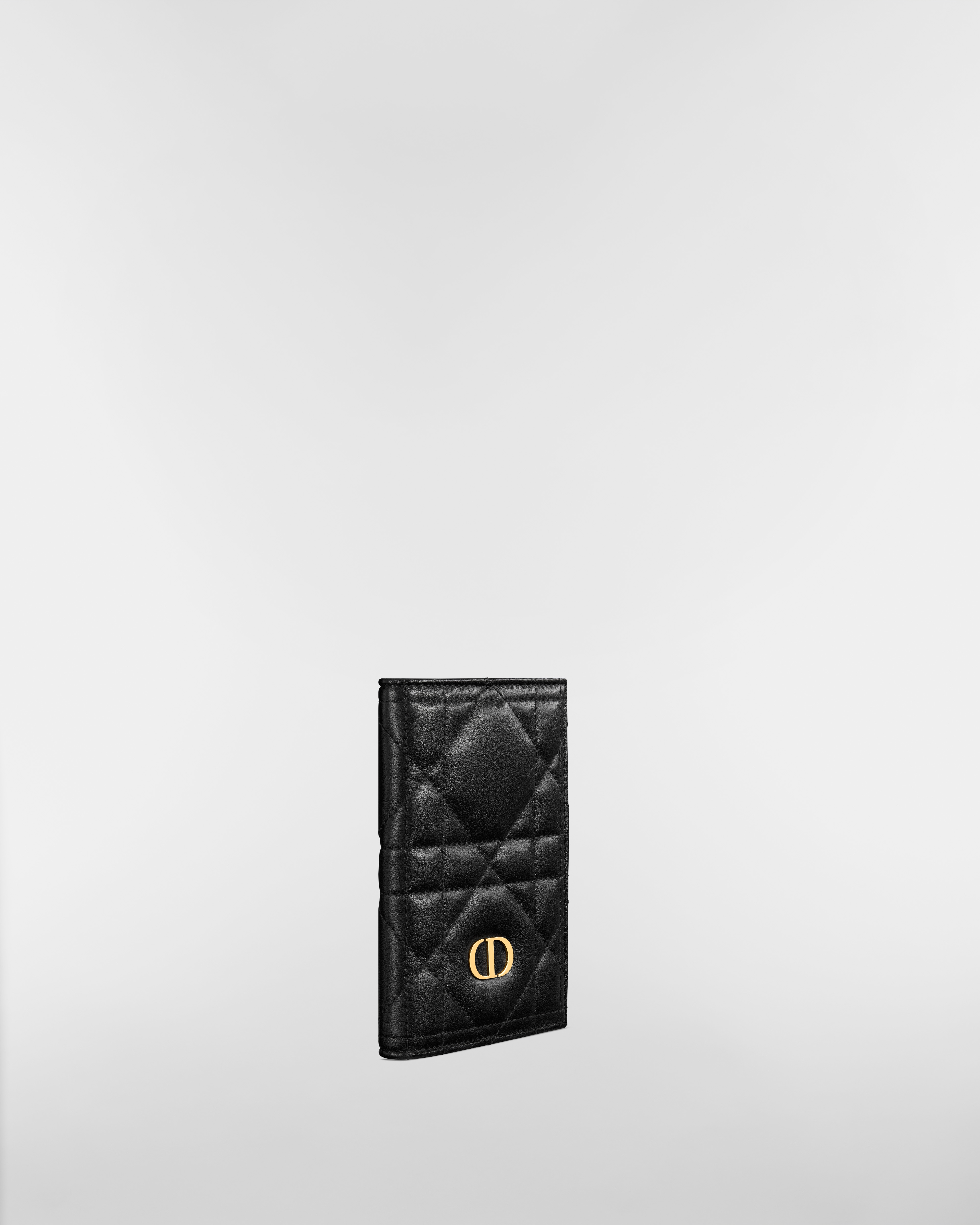 Miss Caro Passport Holder Black Macrocannage Lambskin E03