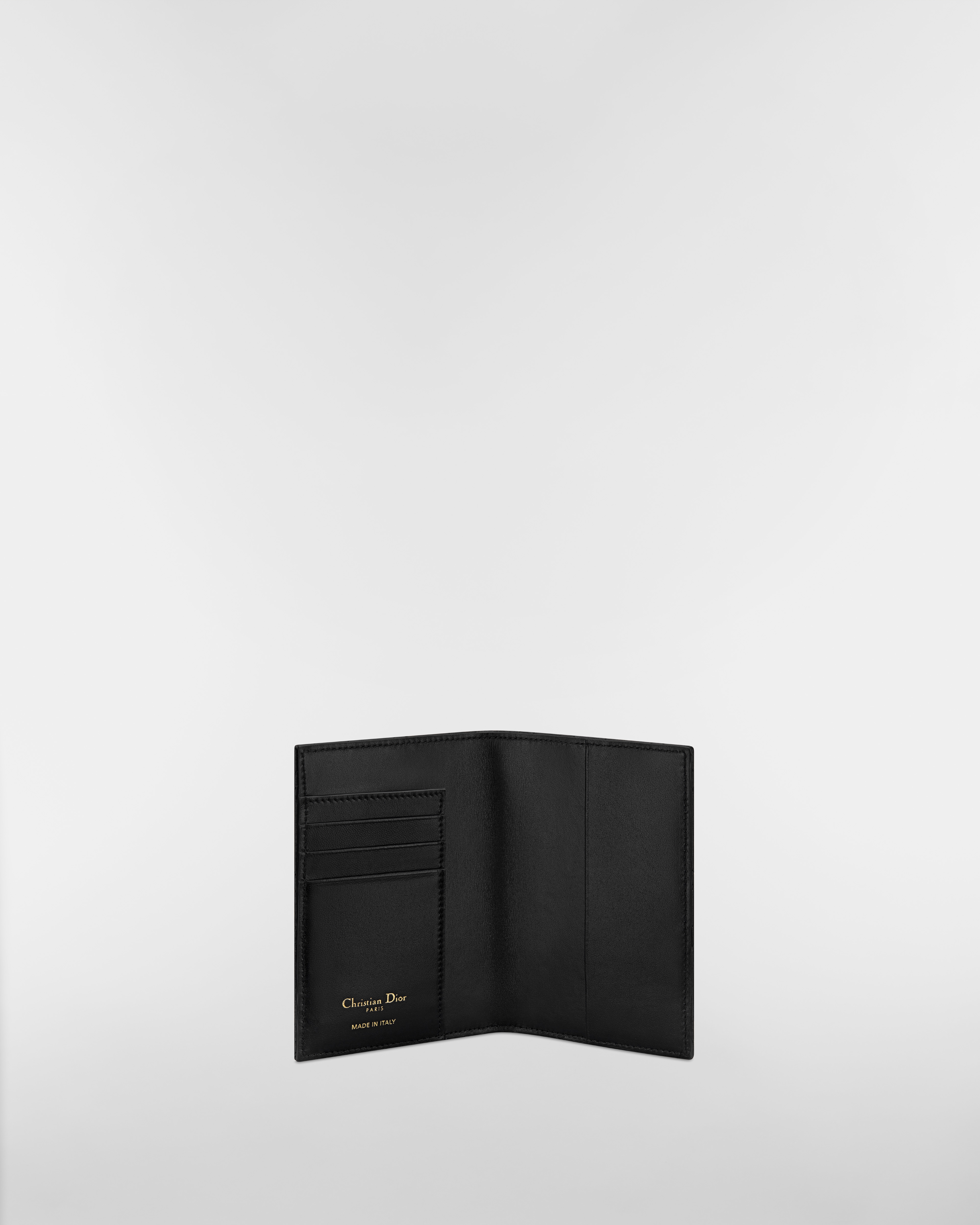 Miss Caro Passport Holder Black Macrocannage Lambskin E07