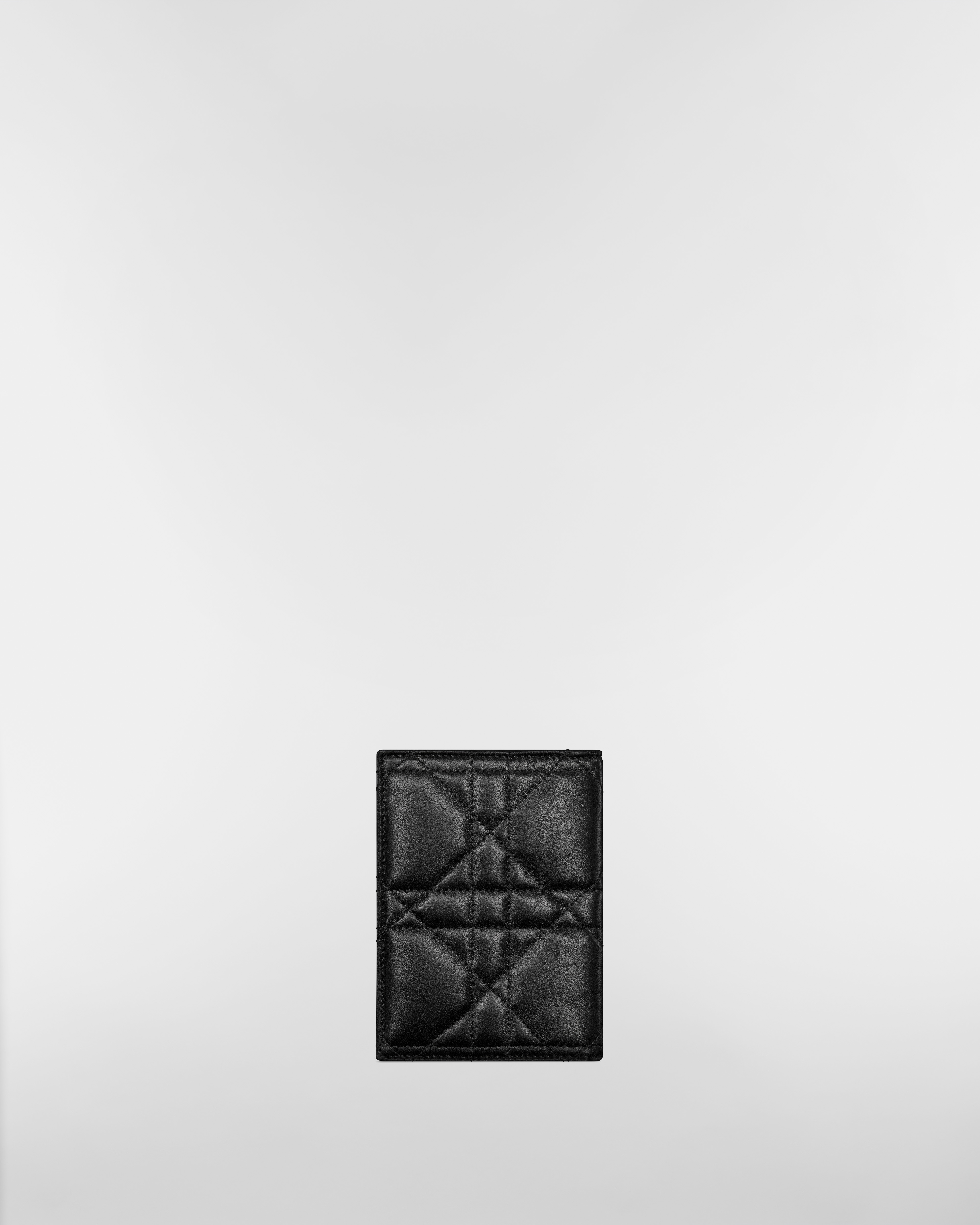 Miss Caro Passport Holder Black Macrocannage Lambskin E08