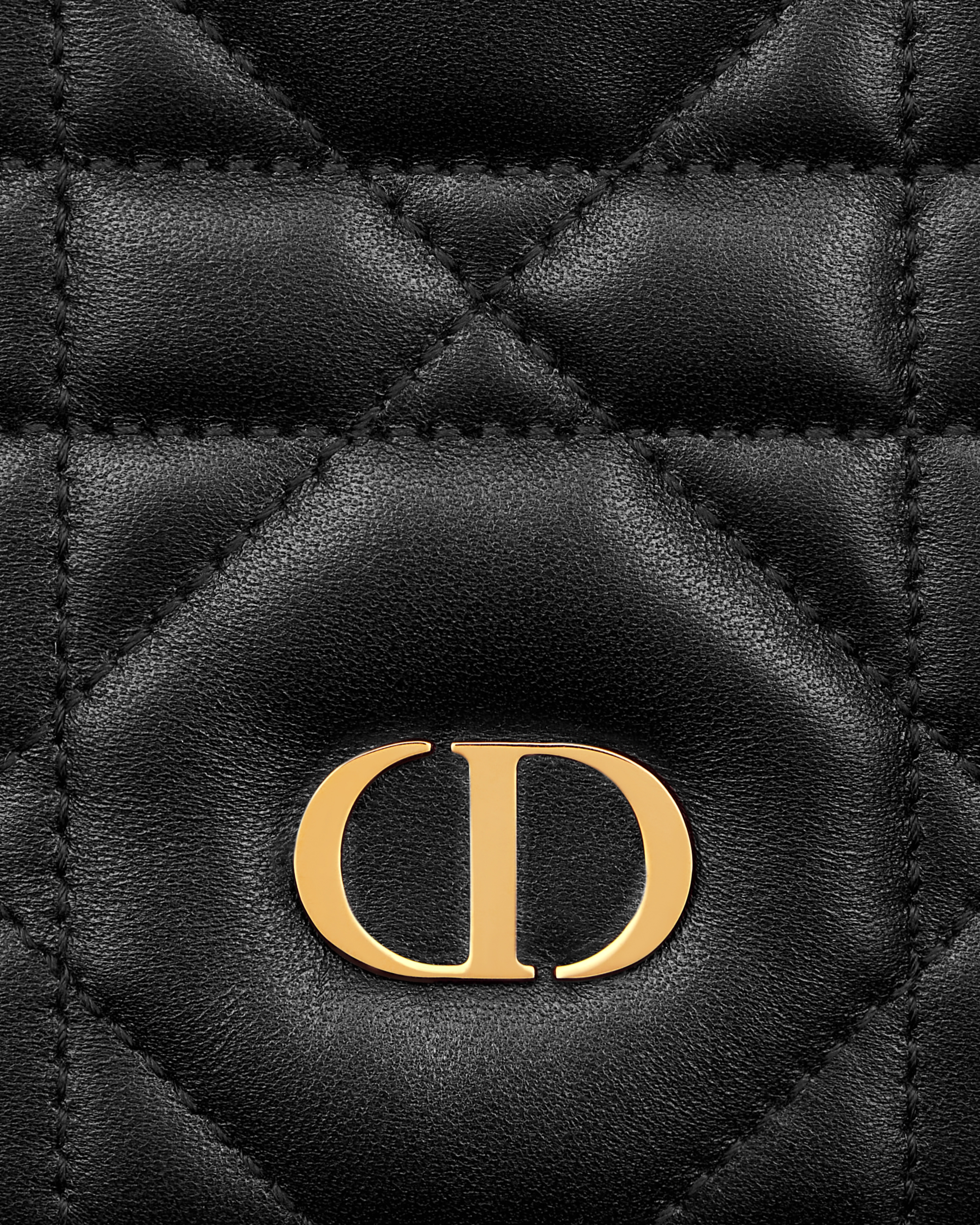 Miss Caro Passport Holder Black Macrocannage Lambskin E09