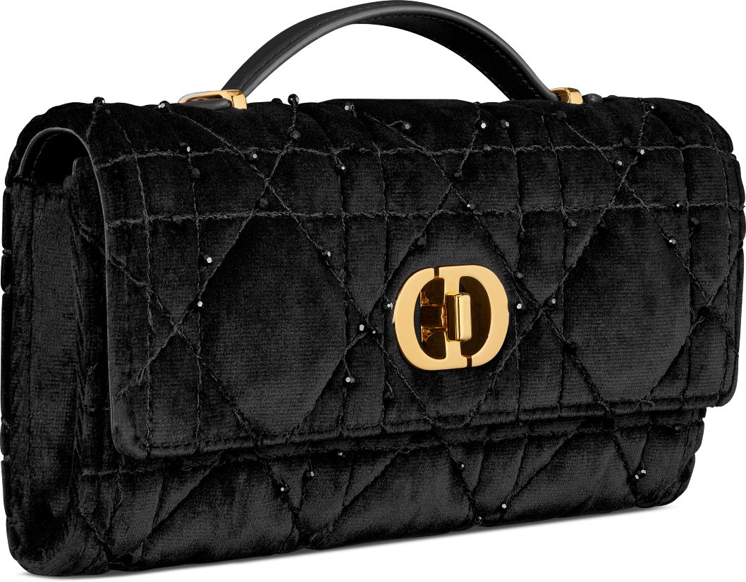 Miss Caro Top Handle Pouch Three quarter closed view