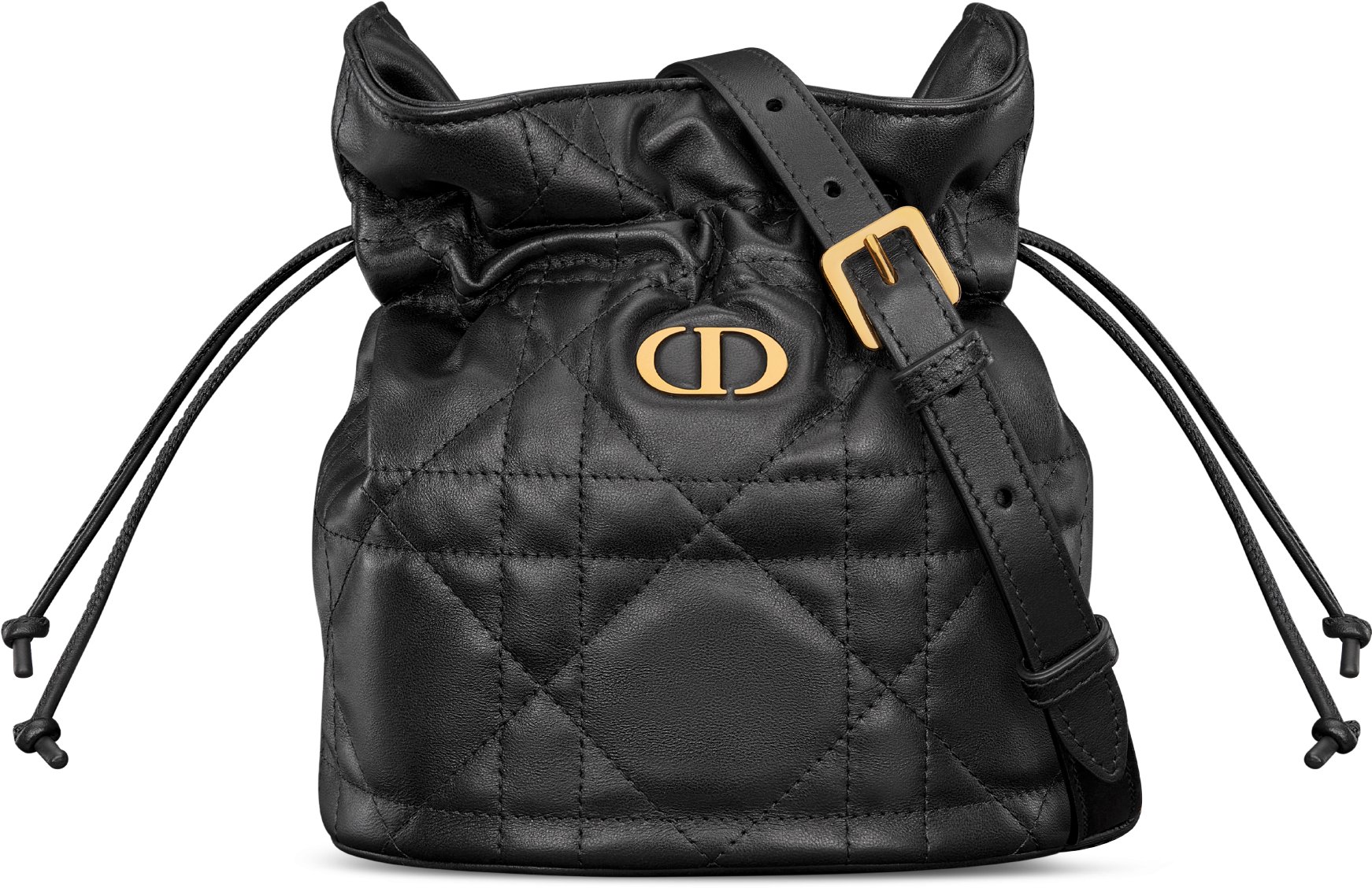 Miss Caro Mini Bucket Bag with Drawstring Front view Front view