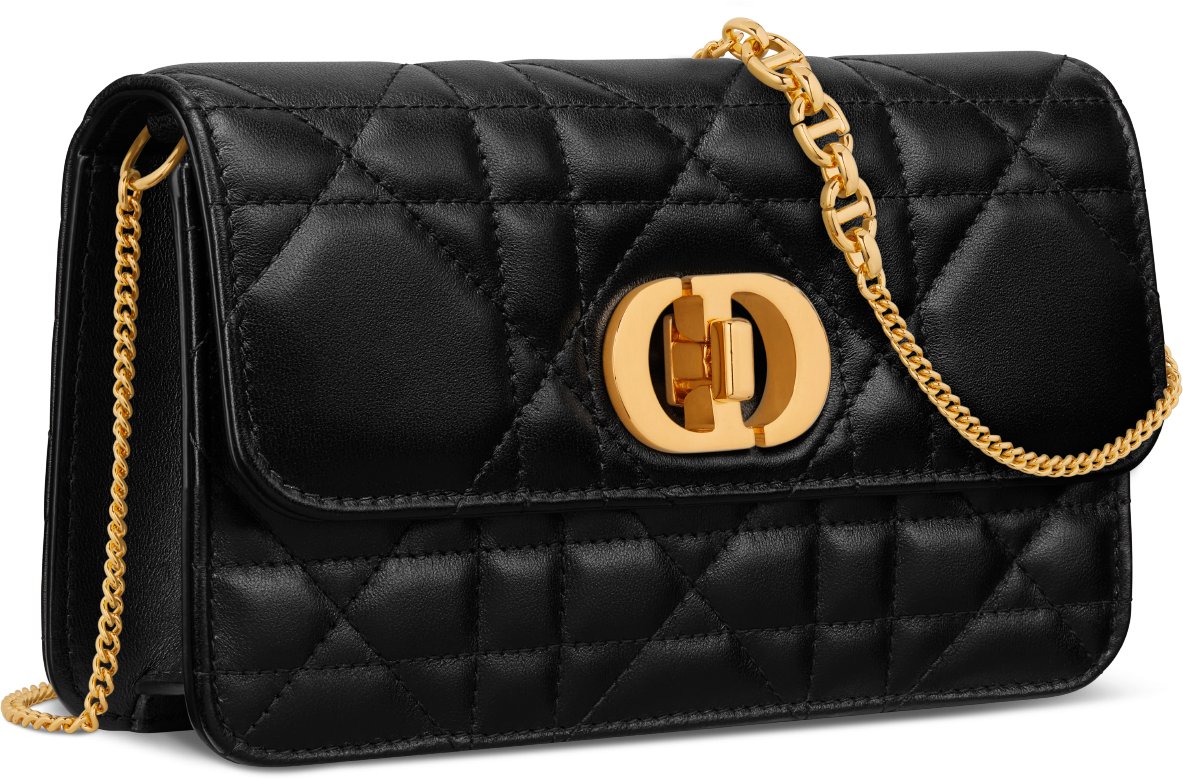 Miss Caro Pouch with Chain Three quarter closed view