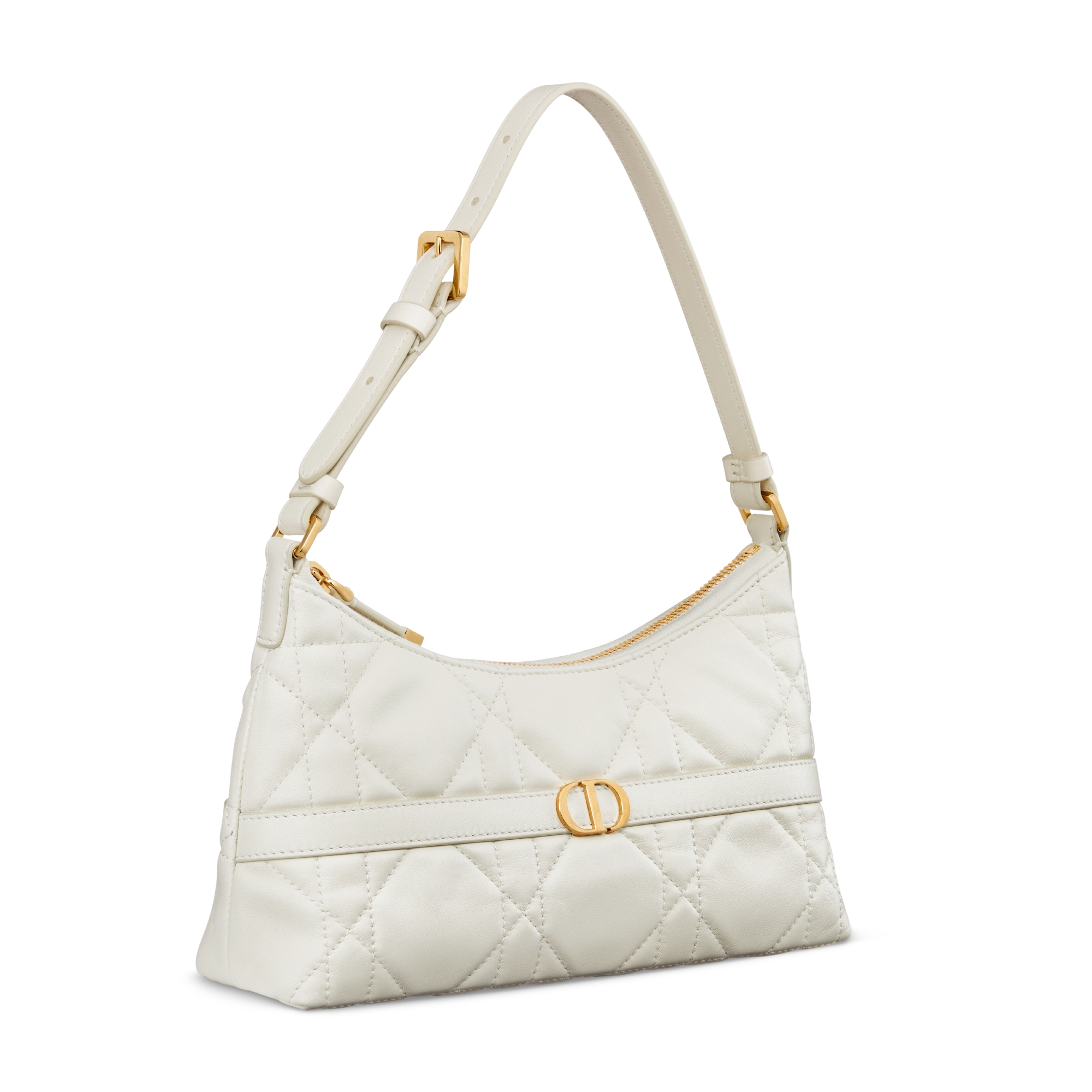 Miss Caro Hobo Mini Bag Ivory Macrocannage Lambskin E03