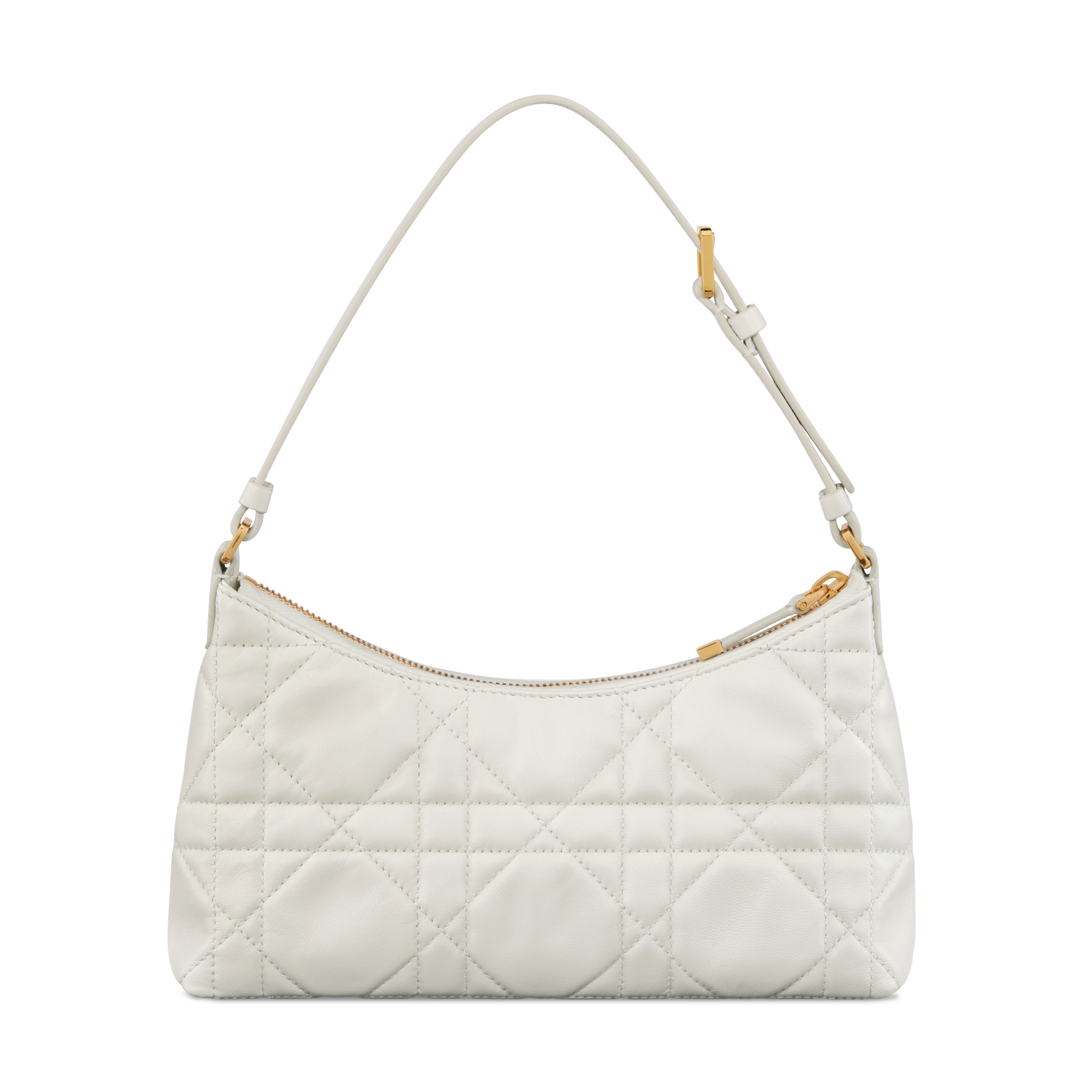 Miss Caro Hobo Mini Bag Ivory Macrocannage Lambskin E08