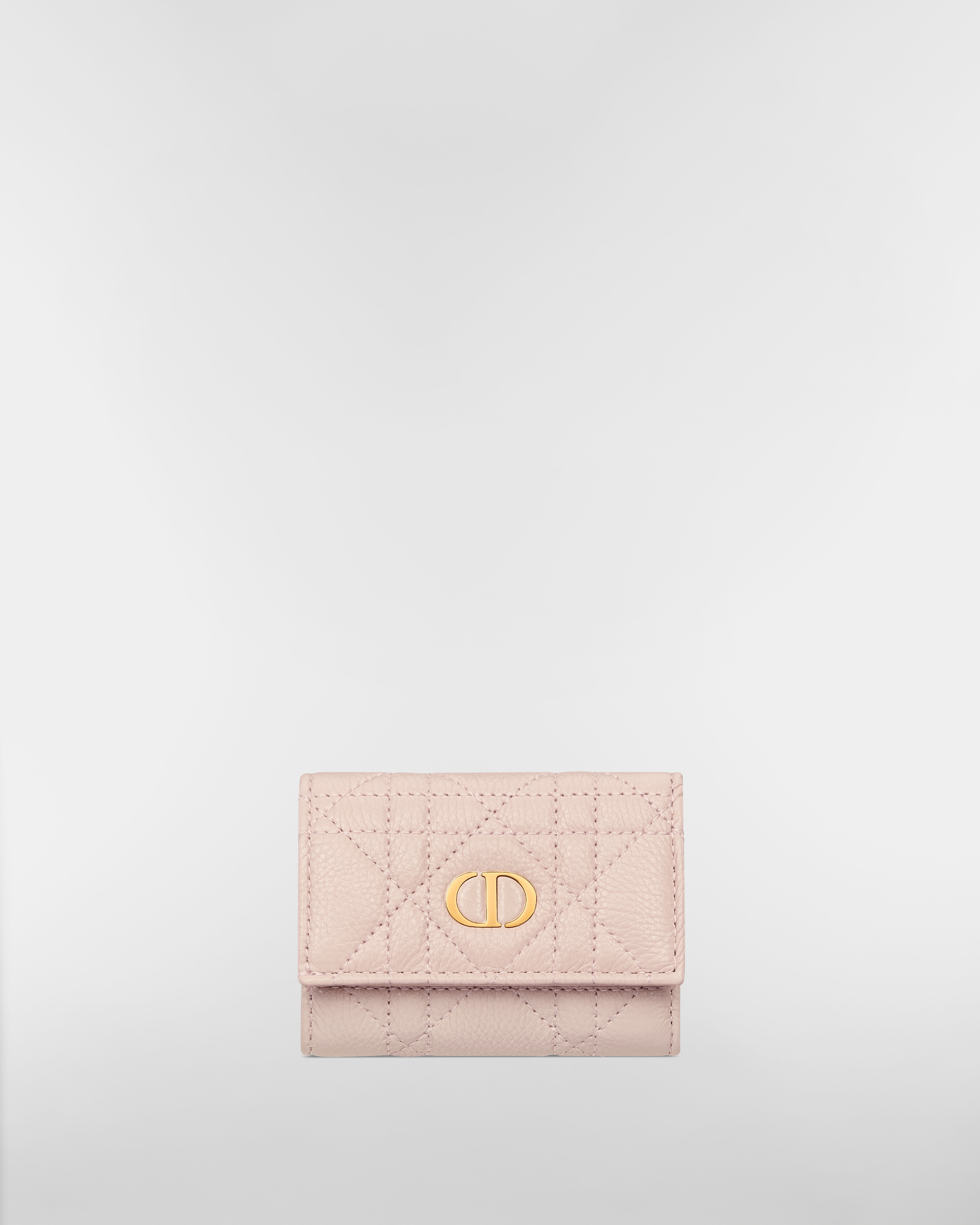 Dior Caro Veronia 지갑 파우더 핑크 서플 까나쥬 송아지 가죽 E01