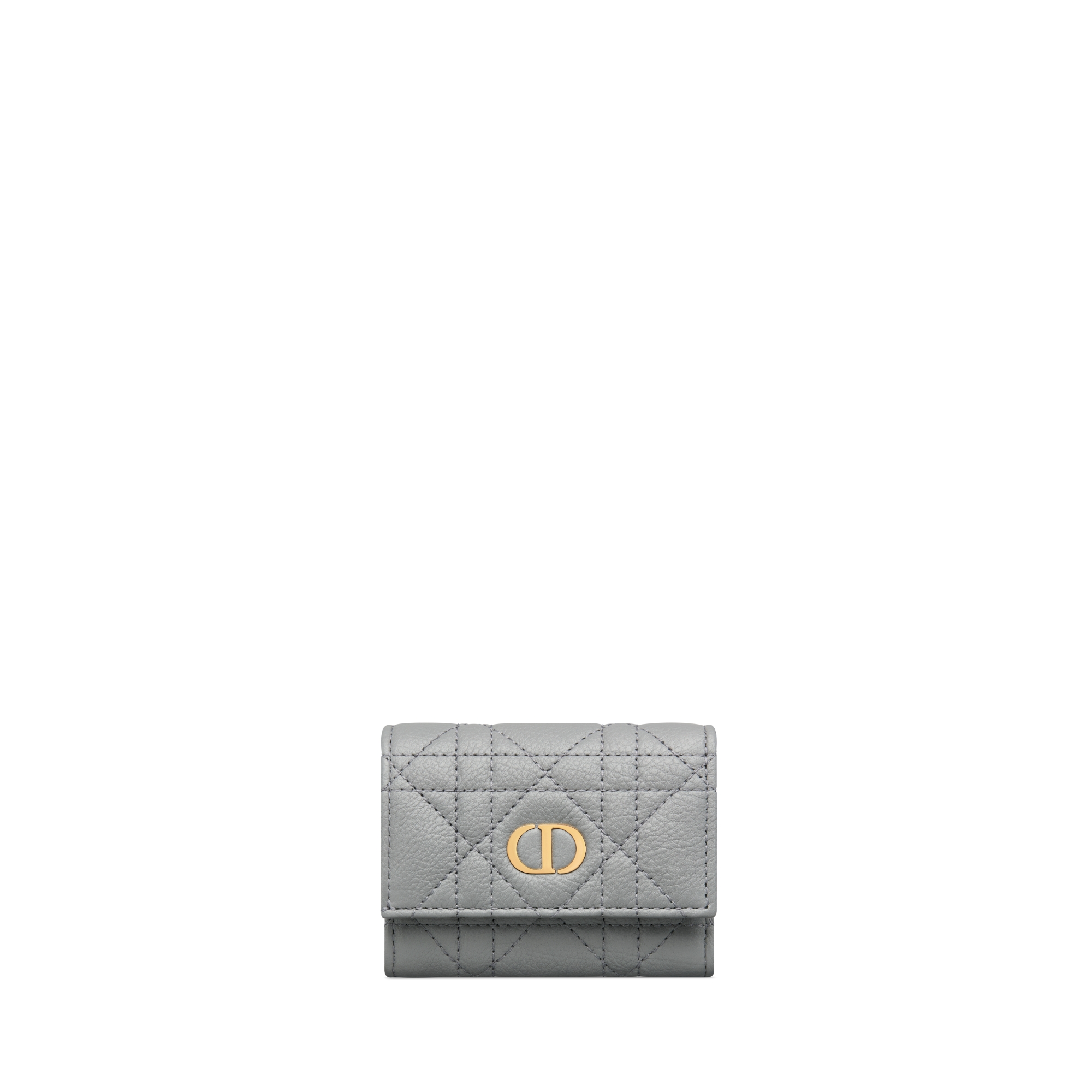 Dior Caro Veronia 지갑 앤트러사이트 그레이 서플 까나쥬 송아지 가죽 E01