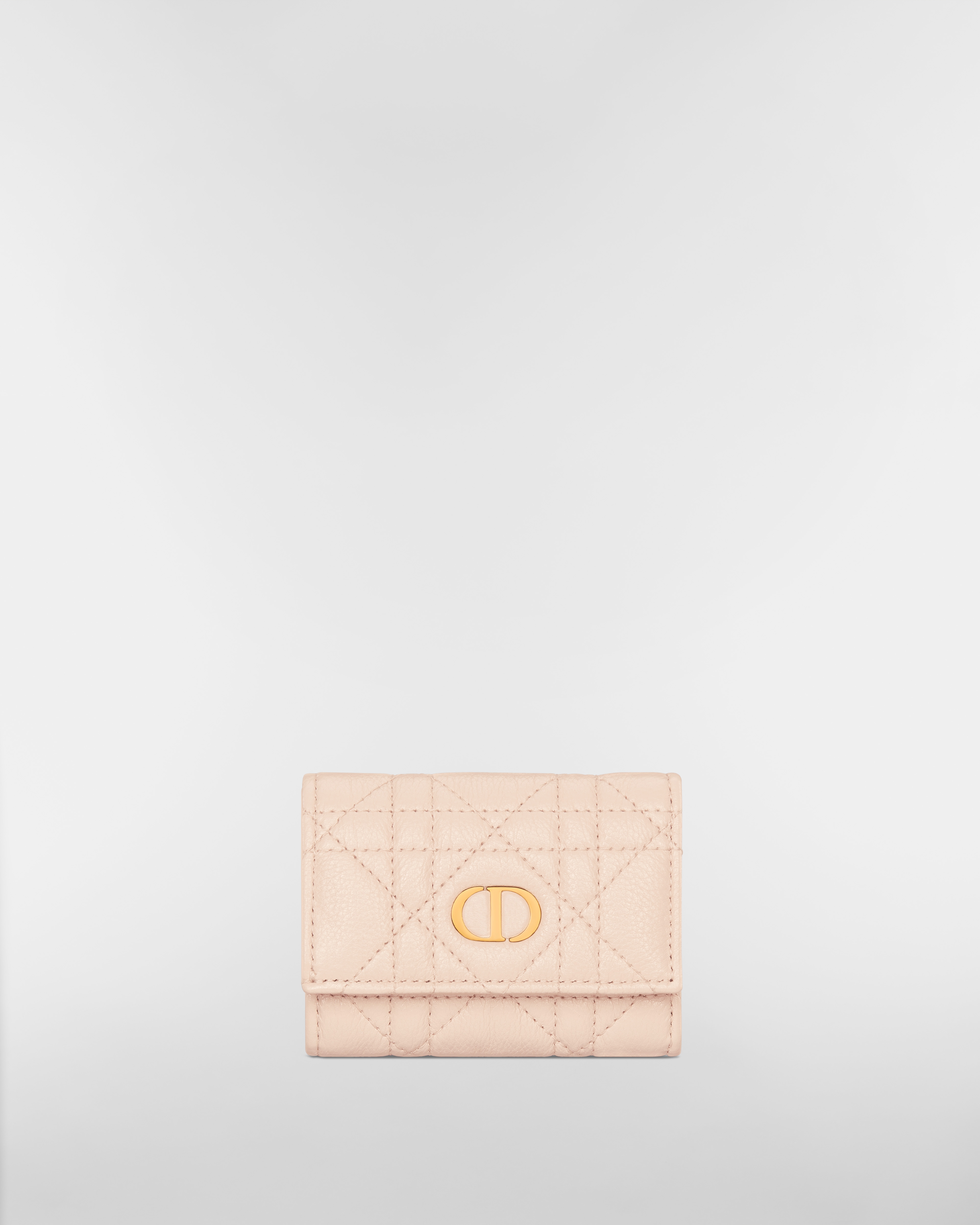 Dior Caro Veronia Wallet Sandstone Pink Supple Cannage Calfskin E01