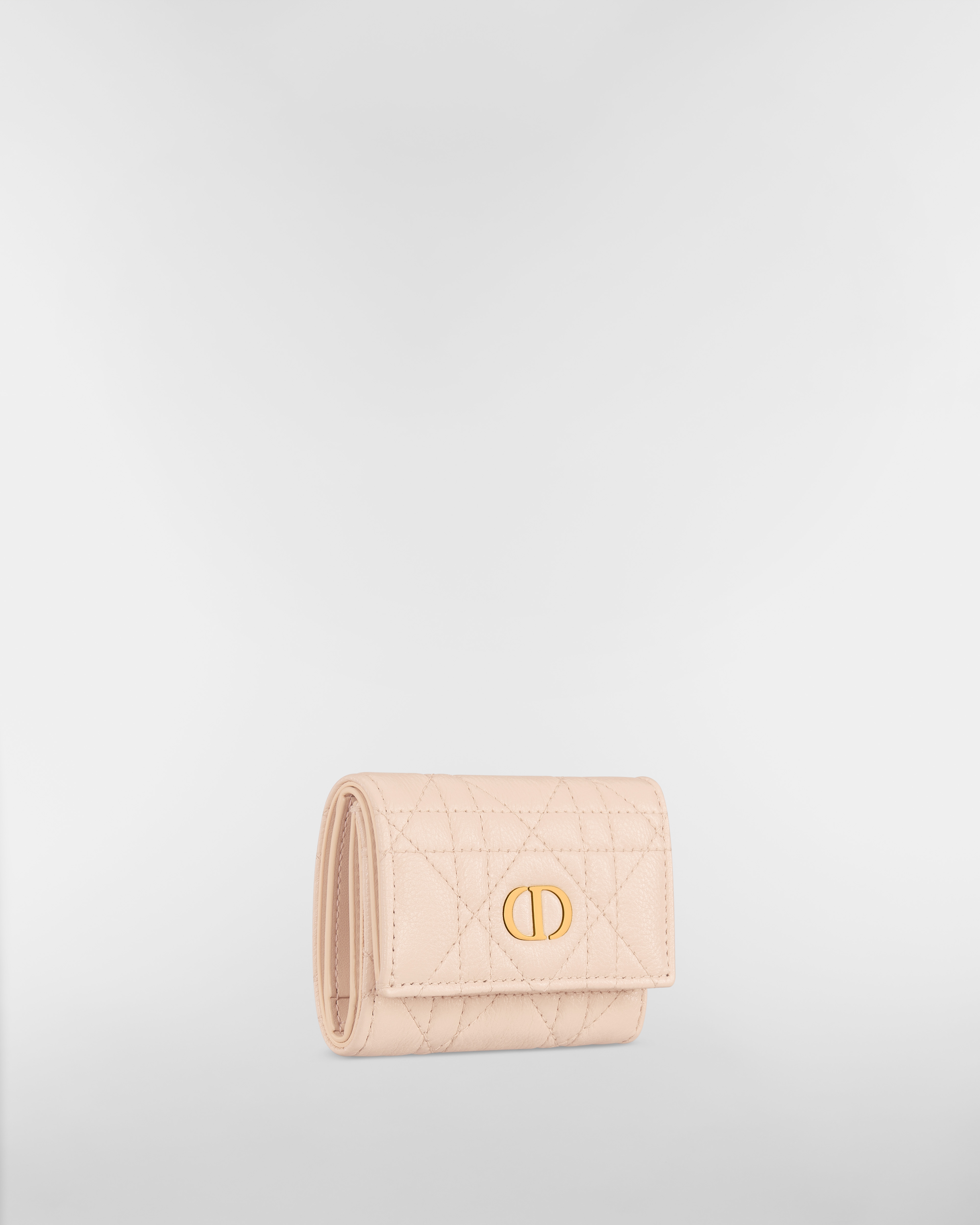 Dior Caro Veronia Wallet Sandstone Pink Supple Cannage Calfskin E03