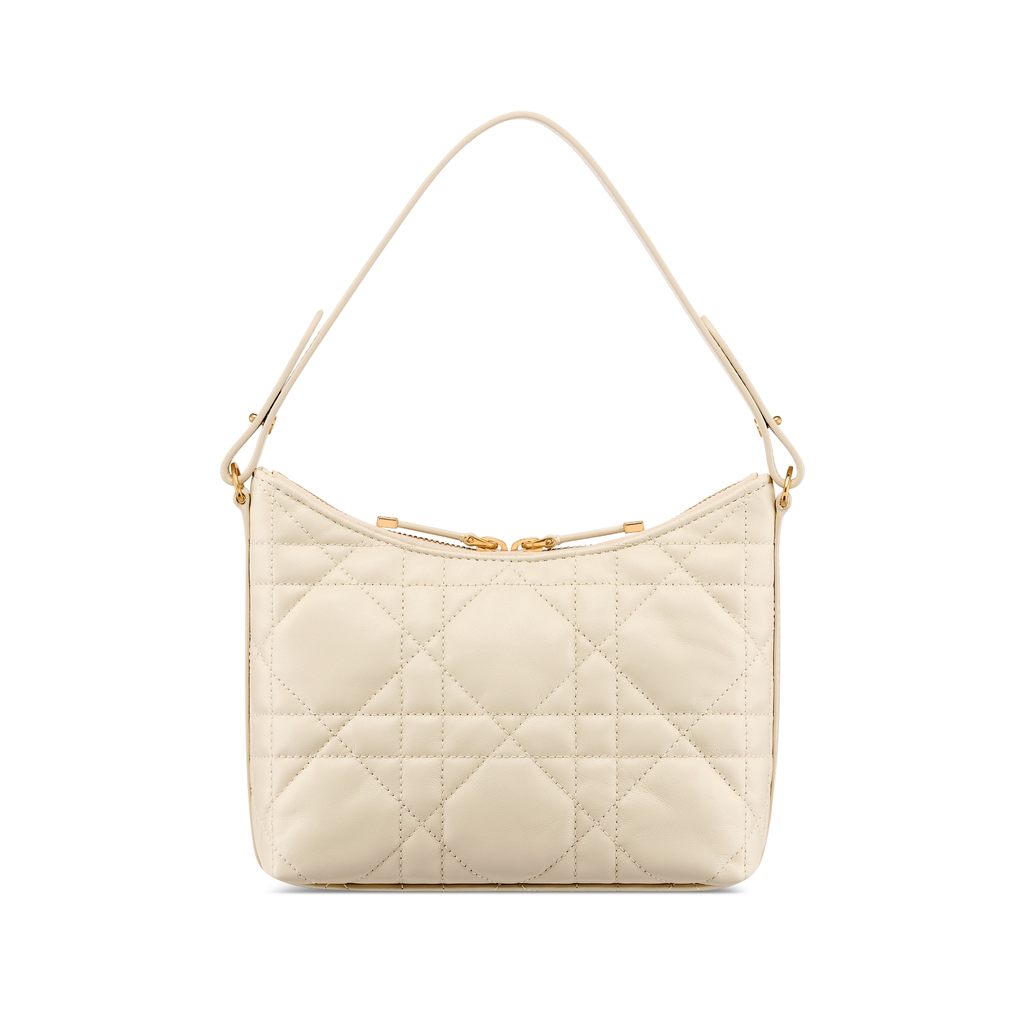 Miss Caro Diorling Mini Bag with Chain Light Beige Macrocannage Lambskin E08