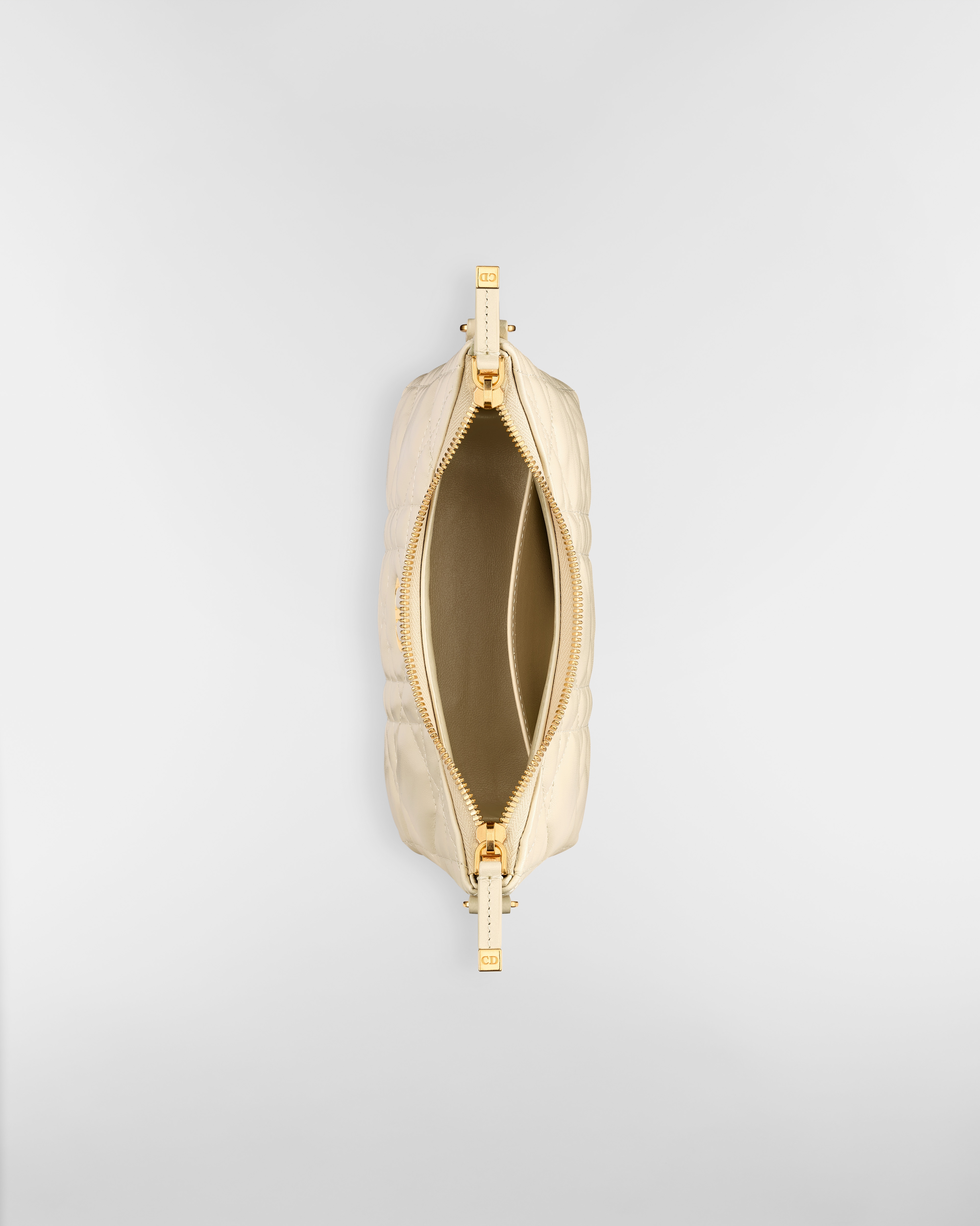 Miss Caro Diorling Mini Bag with Chain Light Beige Macrocannage Lambskin E06