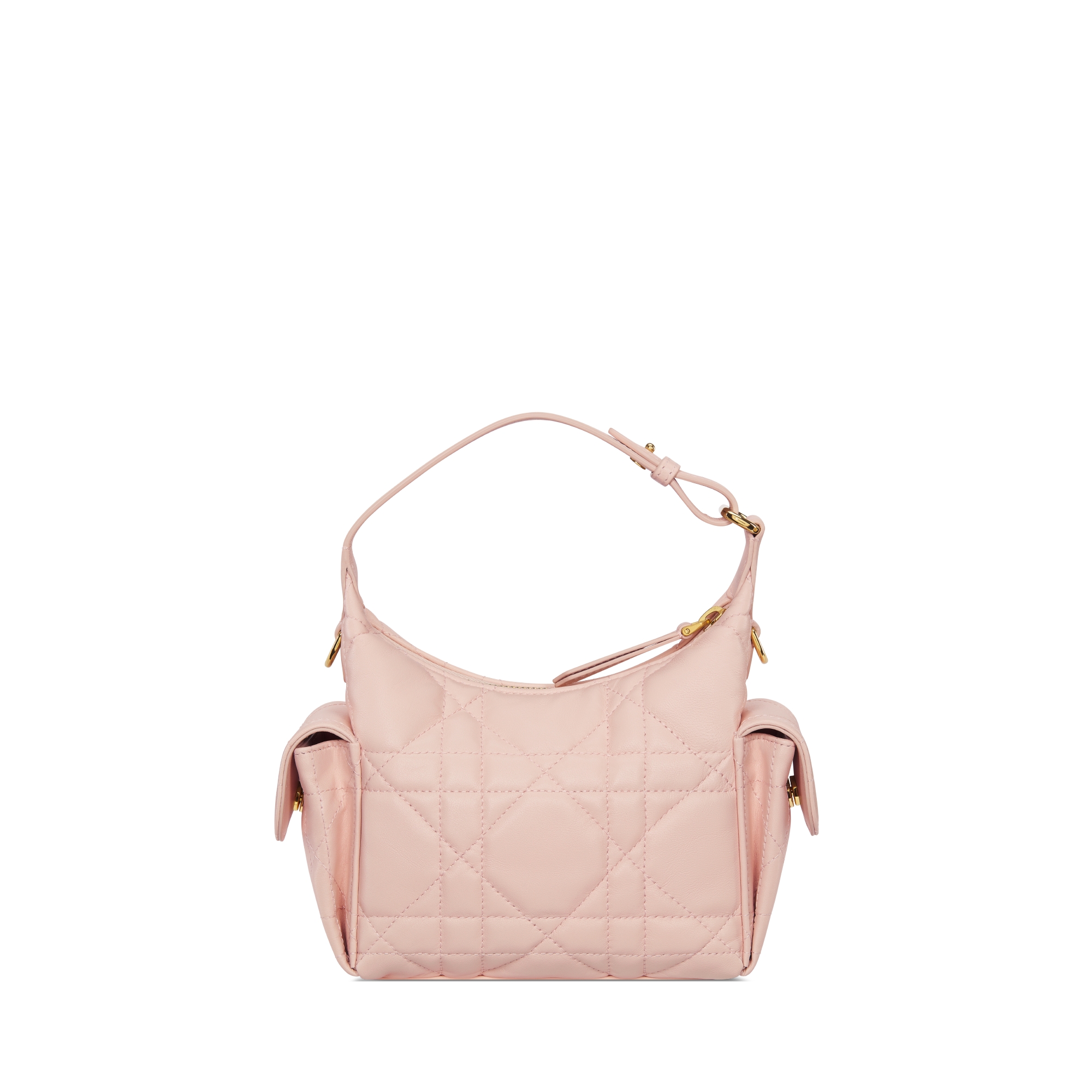 D-Dream 迷你手袋 胭脂粉色大型藤格紋圖案羊皮 E08