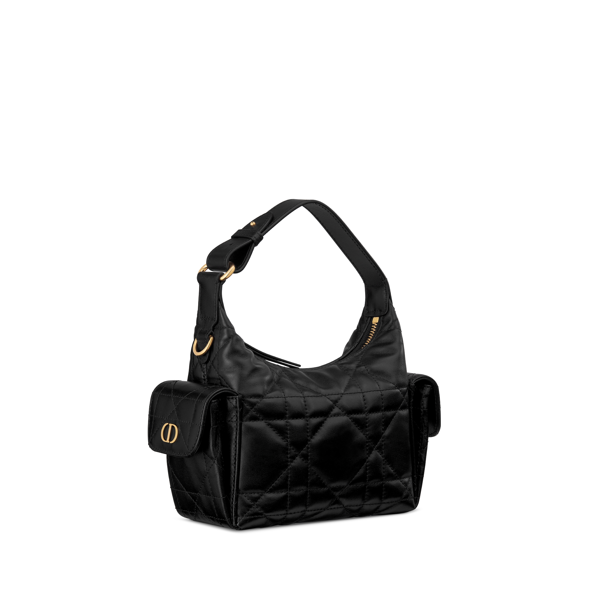 D-Dream Minitasche Macrocannage Lammleder in Schwarz E03