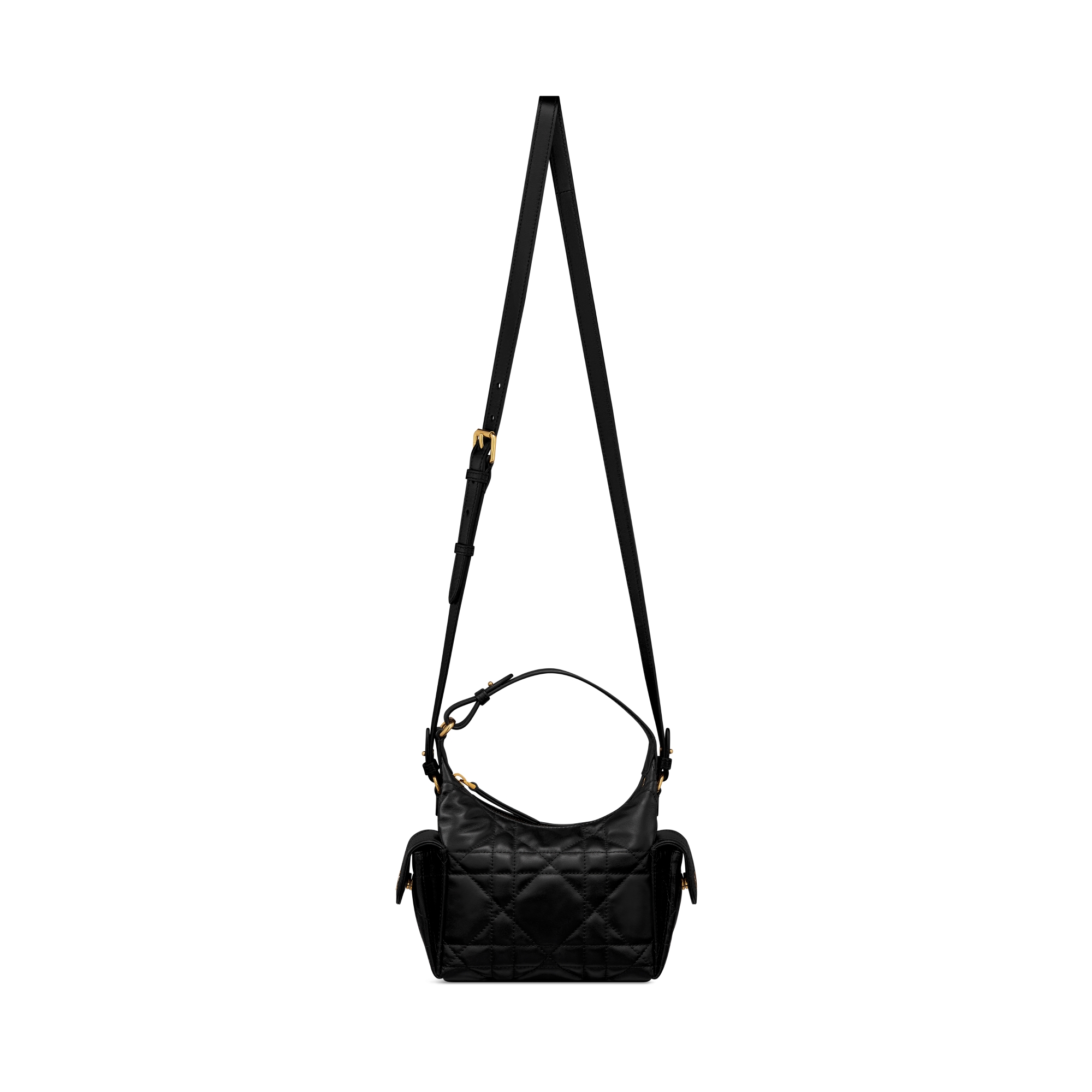 D-Dream Minitasche Macrocannage Lammleder in Schwarz E07