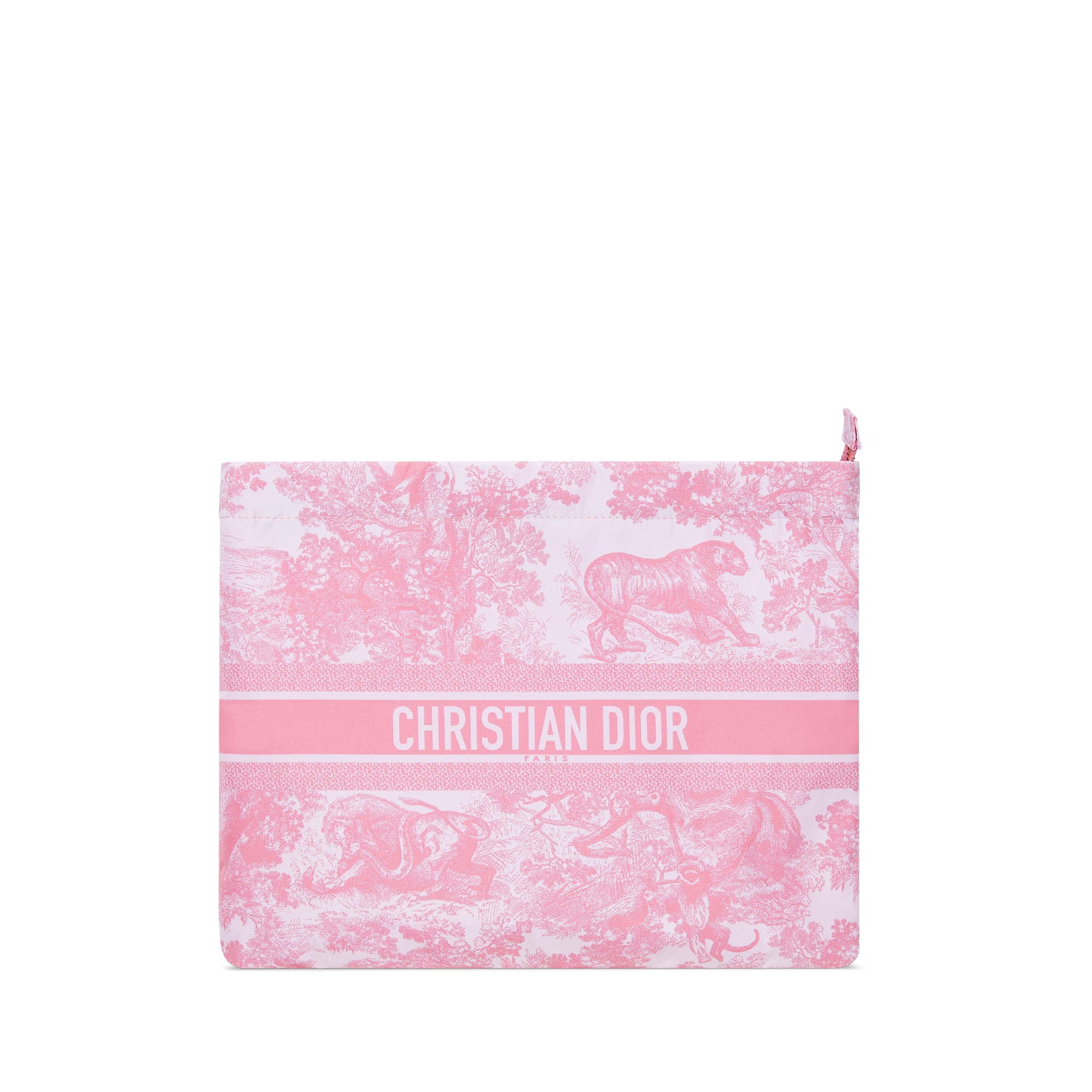 Dioriviera DiorTravel Zipped Pouch White and Yarrow Pink