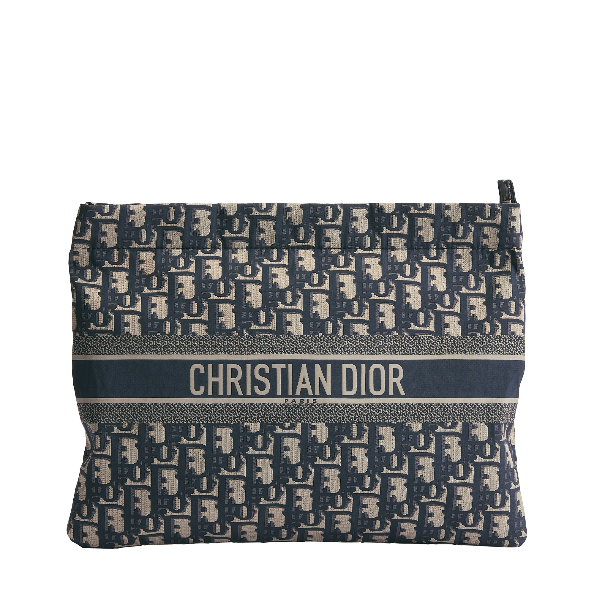 DiorTravel Zipped Pouch Blue Dior Oblique Technical Fabric E01