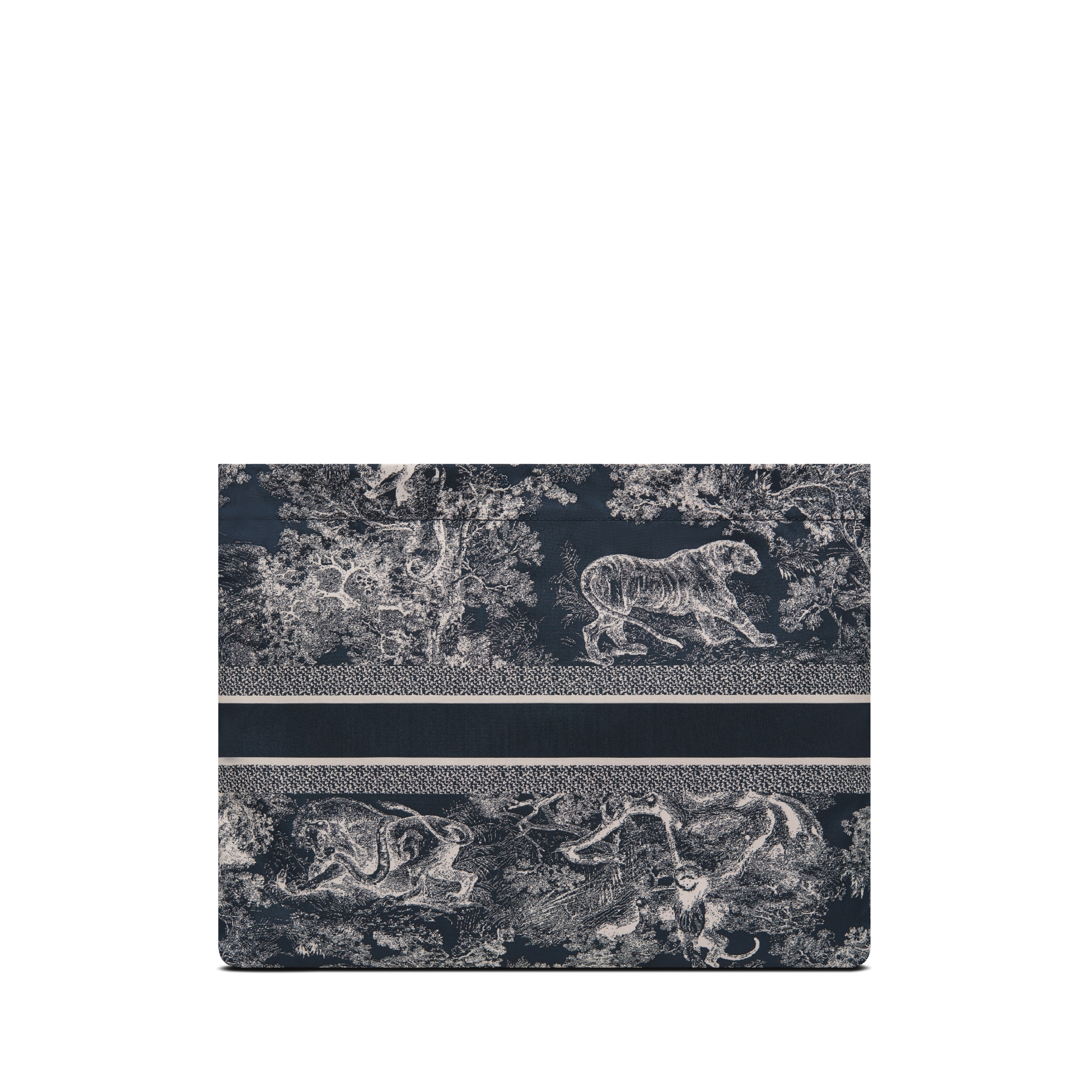 DiorTravel Zipped Pouch Blue Toile de Jouy Reverse Technical Fabric E08