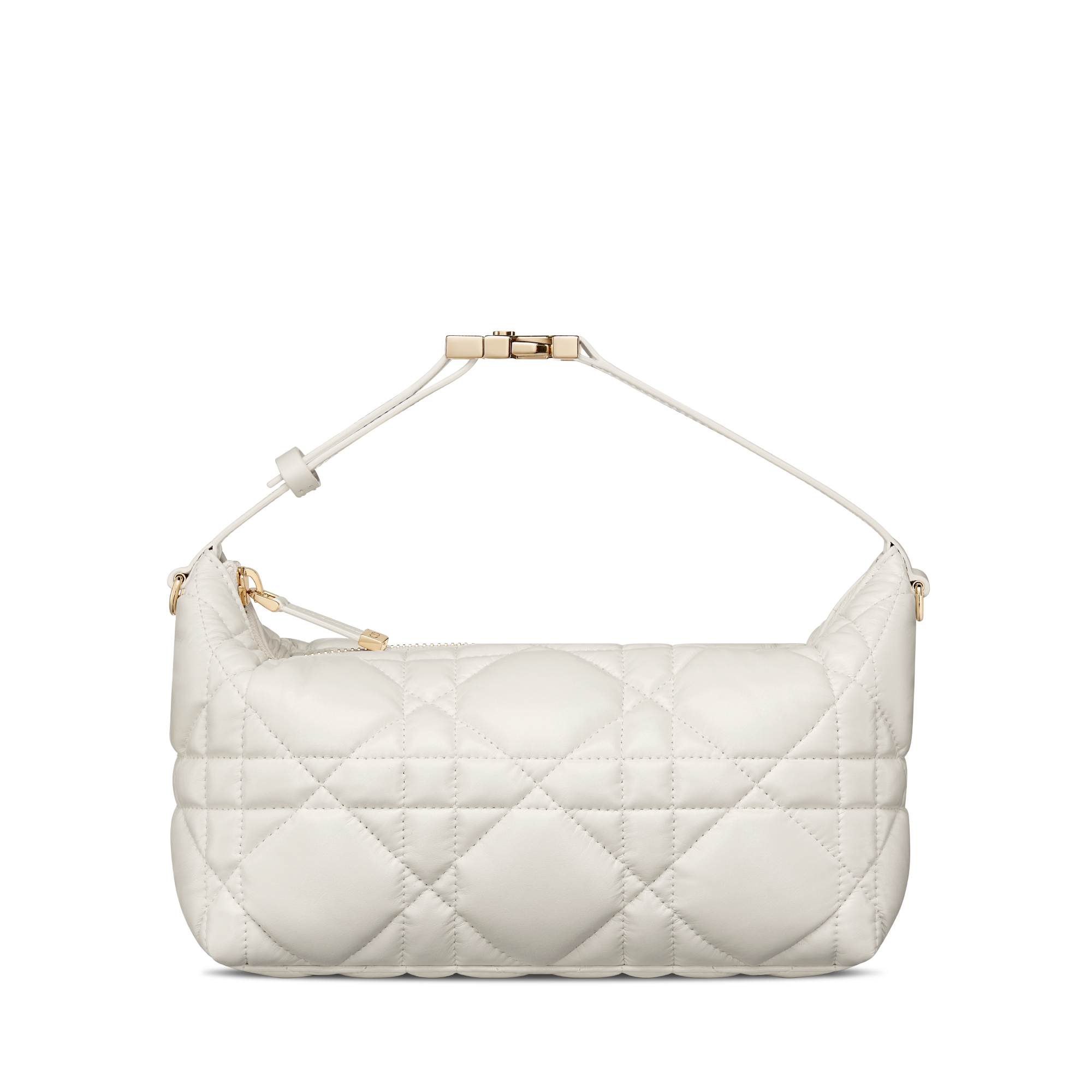 Medium DiorTravel Nomad Pouch Latte Macrocannage Calfskin | DIOR