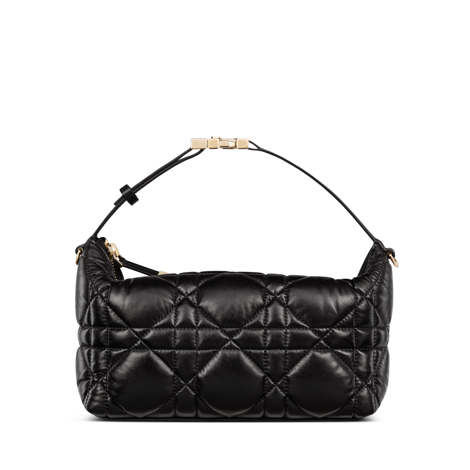 Medium DiorTravel Nomad Pouch Black Macrocannage Calfskin E01