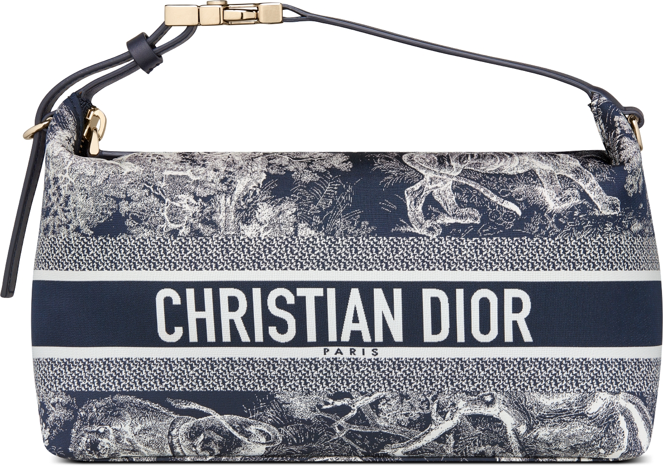 DIOR | DiorTravel ノマドポーチ ミディアム ブルー リバース トワル ドゥ ジュイ テクニカル ファブリック