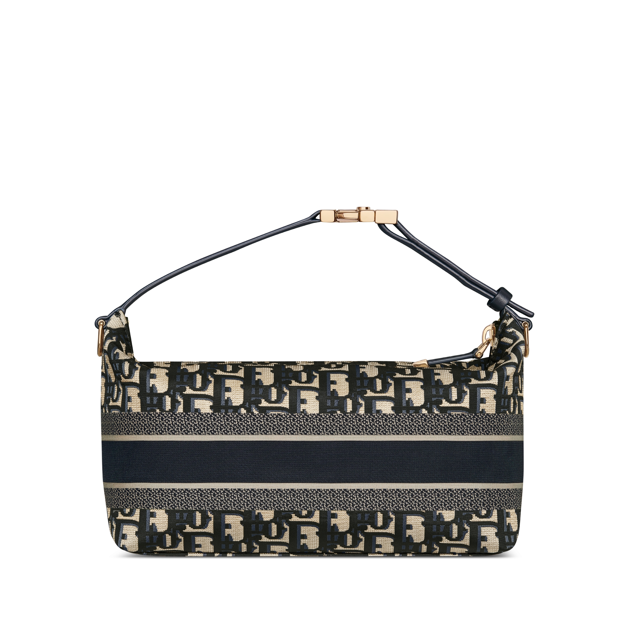 Medium DiorTravel Nomad Pouch Blue Dior Oblique Technical Fabric E08