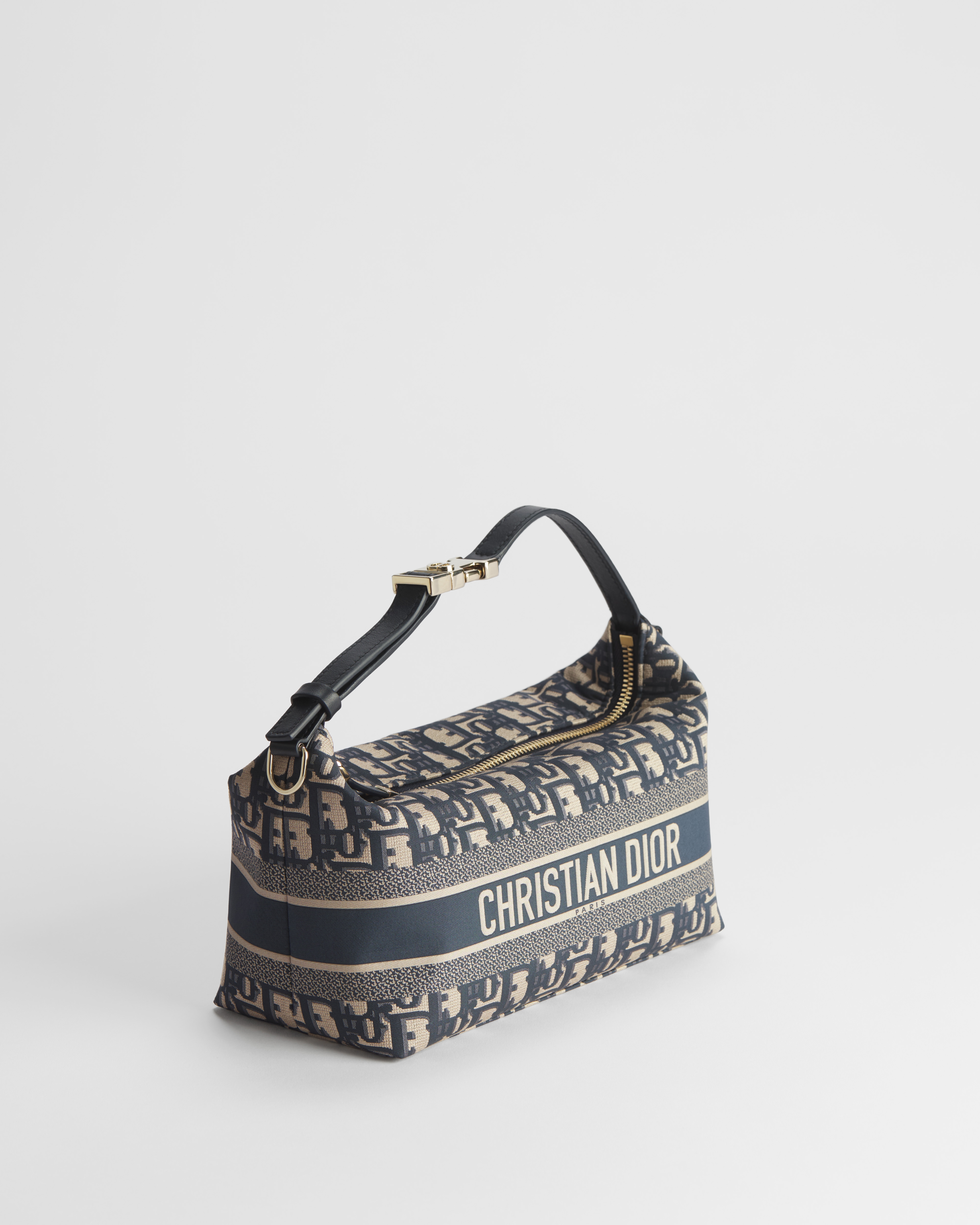 Pochette Nomad DiorTravel Medium Tissu technique Dior Oblique bleu E03