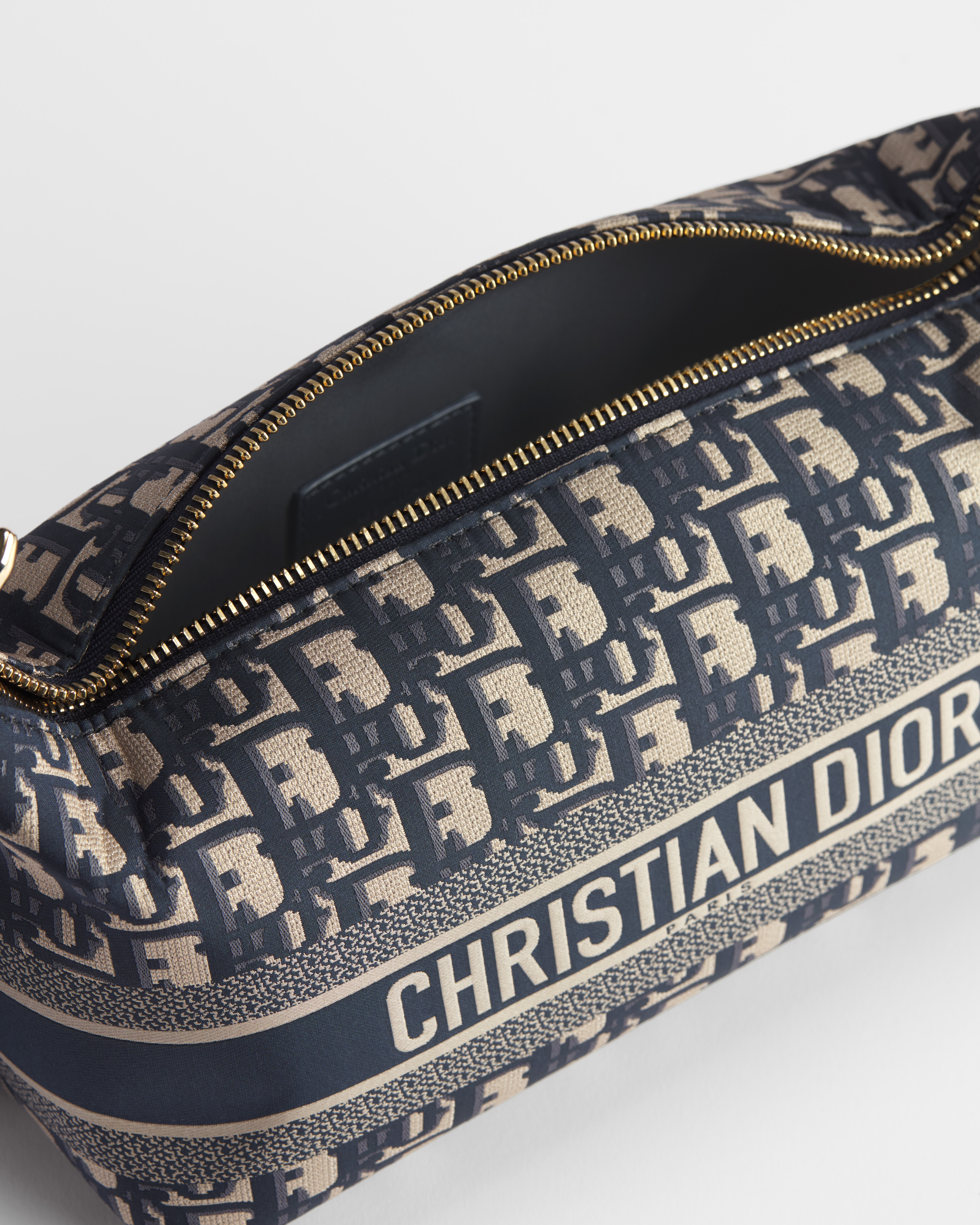 Pochette Nomad DiorTravel Medium Tissu technique Dior Oblique bleu E06